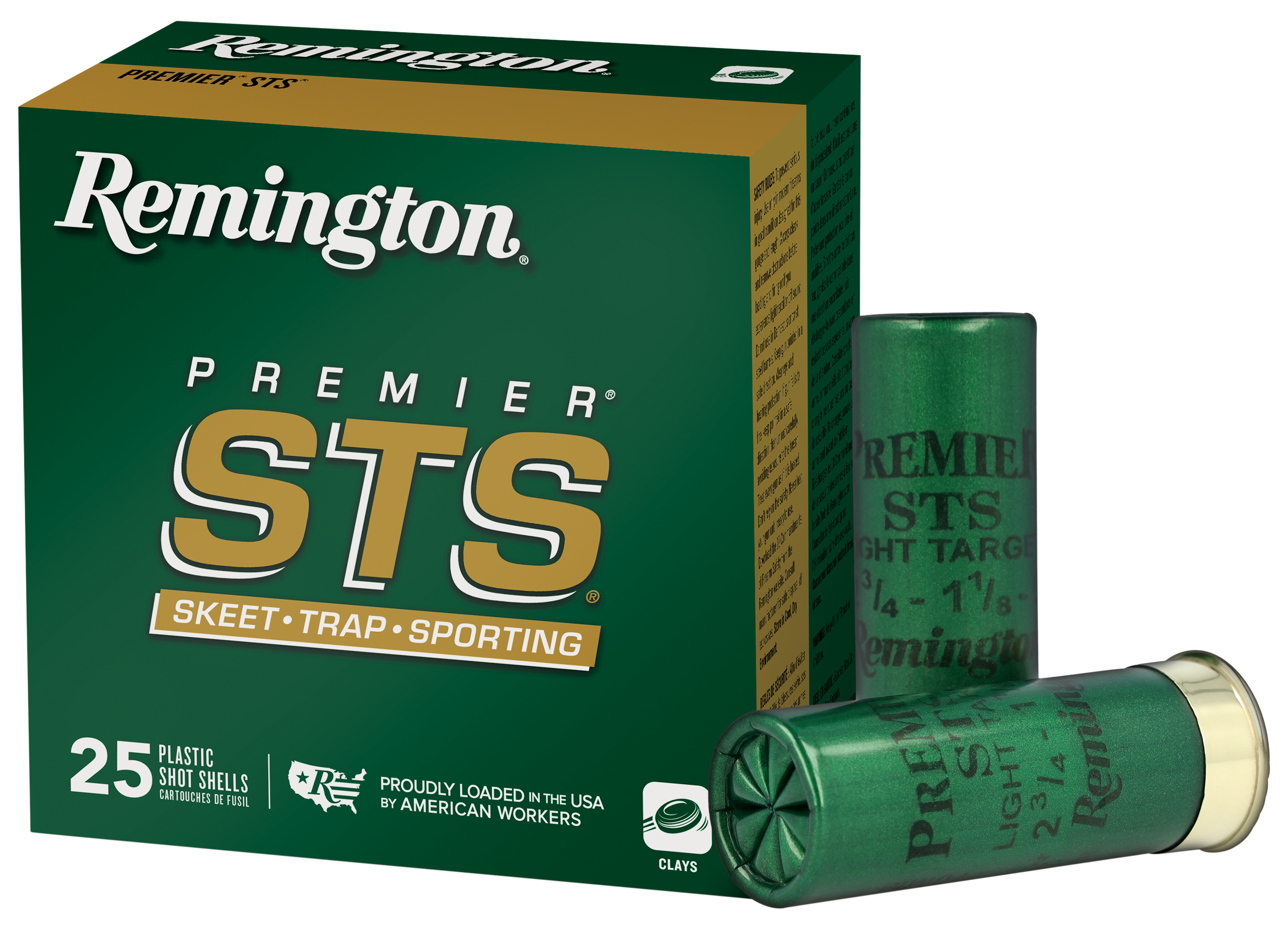 Remington Ammunition 20240 Premier STS  12 Gauge 2.75" 1 1/8 oz 7.5 Shot 25 Rounds