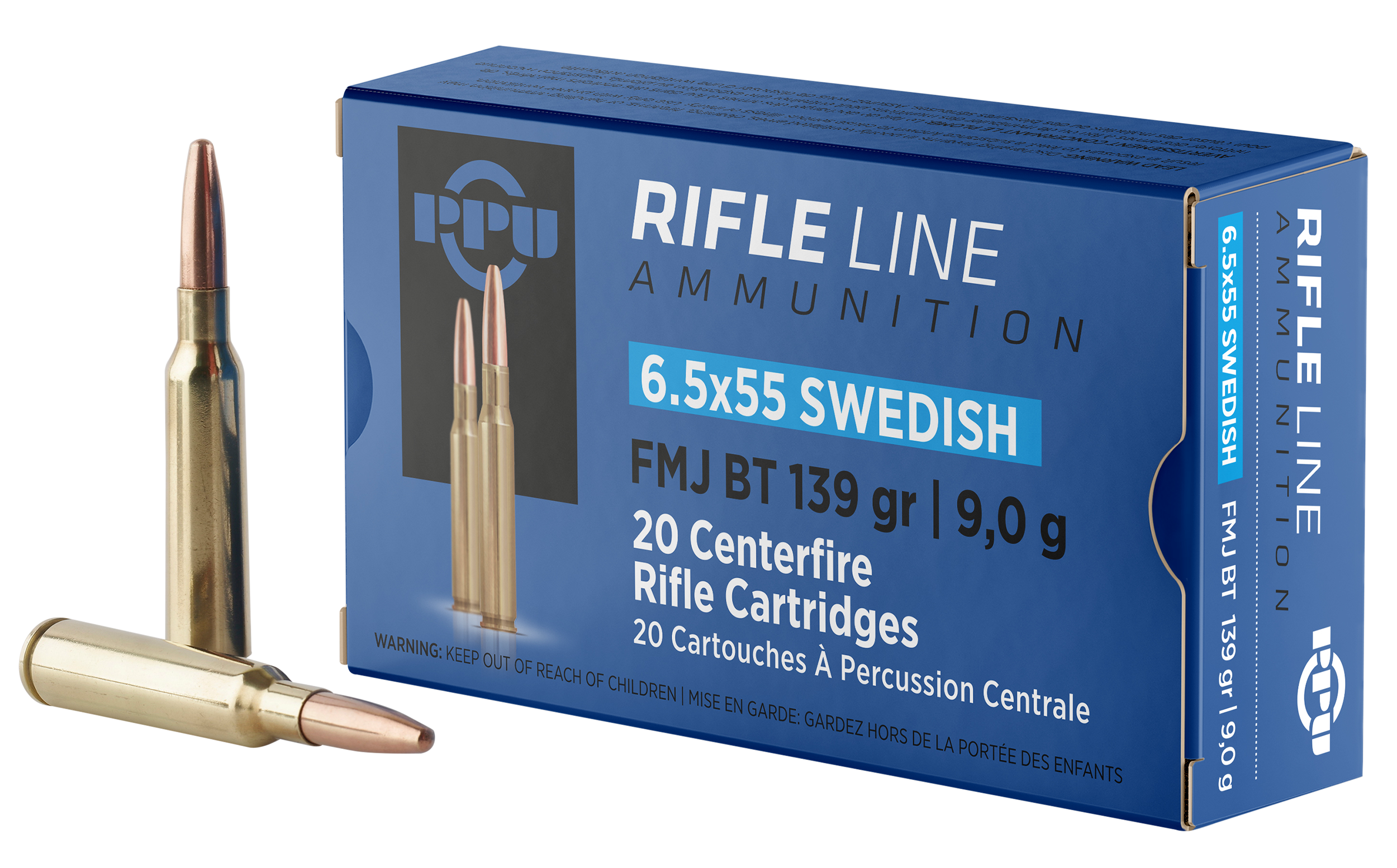 Prvi Partizan PPU PP6SWF 6.5x55 Swedish Full Metal Jacket 139 Grain 20 Rounds