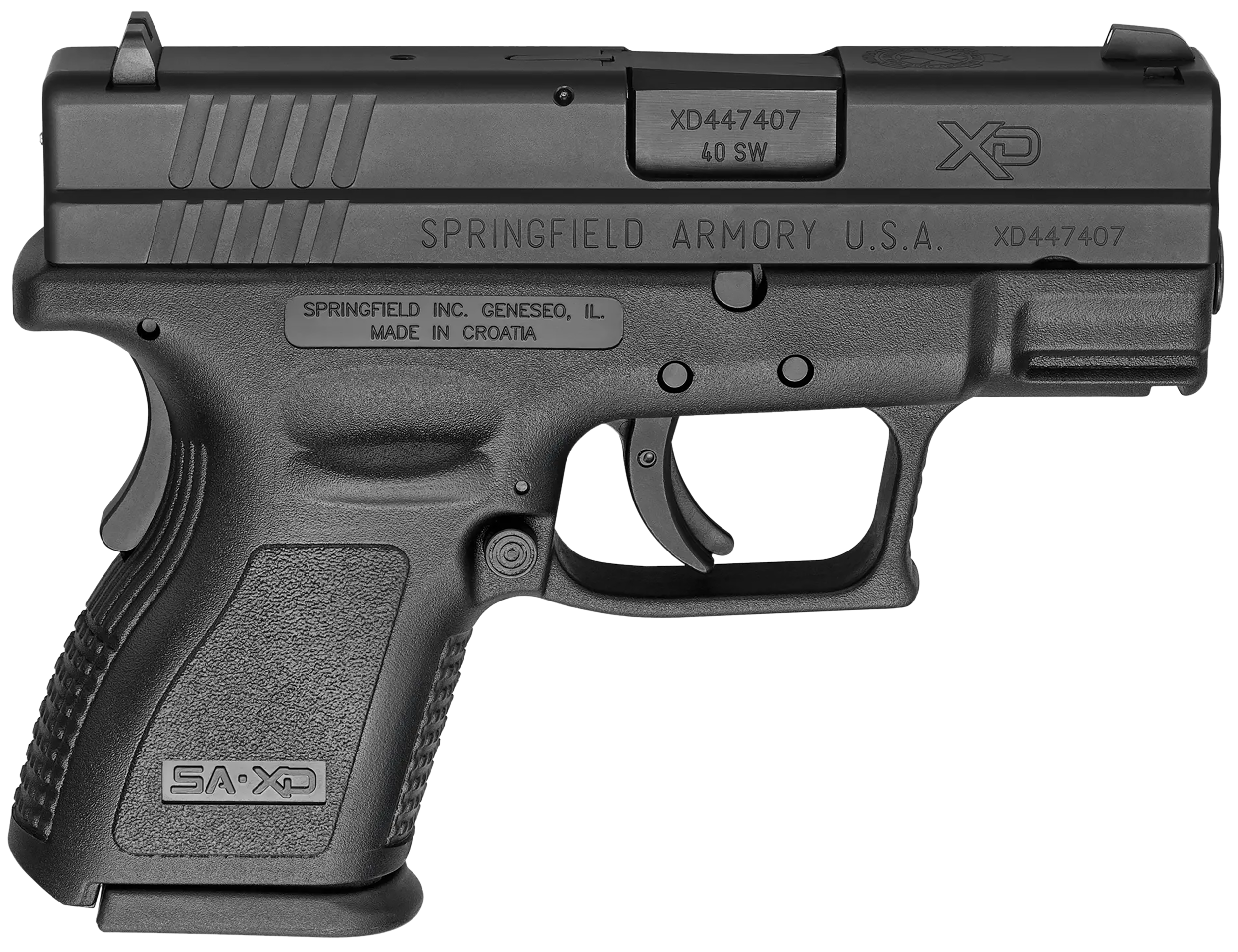 Springfield Armory XD9802HC XD Compact Frame 40 S&W 3" 12 Rounds Melonite Steel