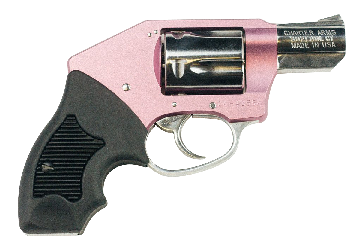 Charter Arms Chic Lady Off Duty Revolver 38 Spl. Pink/Hi-Polish Compact Grip 2 in. 5 rd.