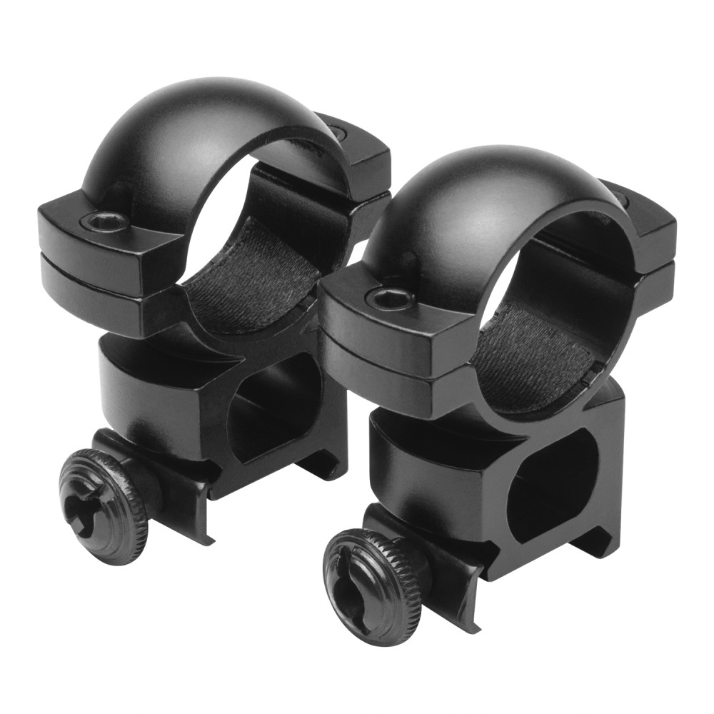 Ncstar 1in Aluminum Weaver Rings Medium Height Pair for 1 Inch Optics