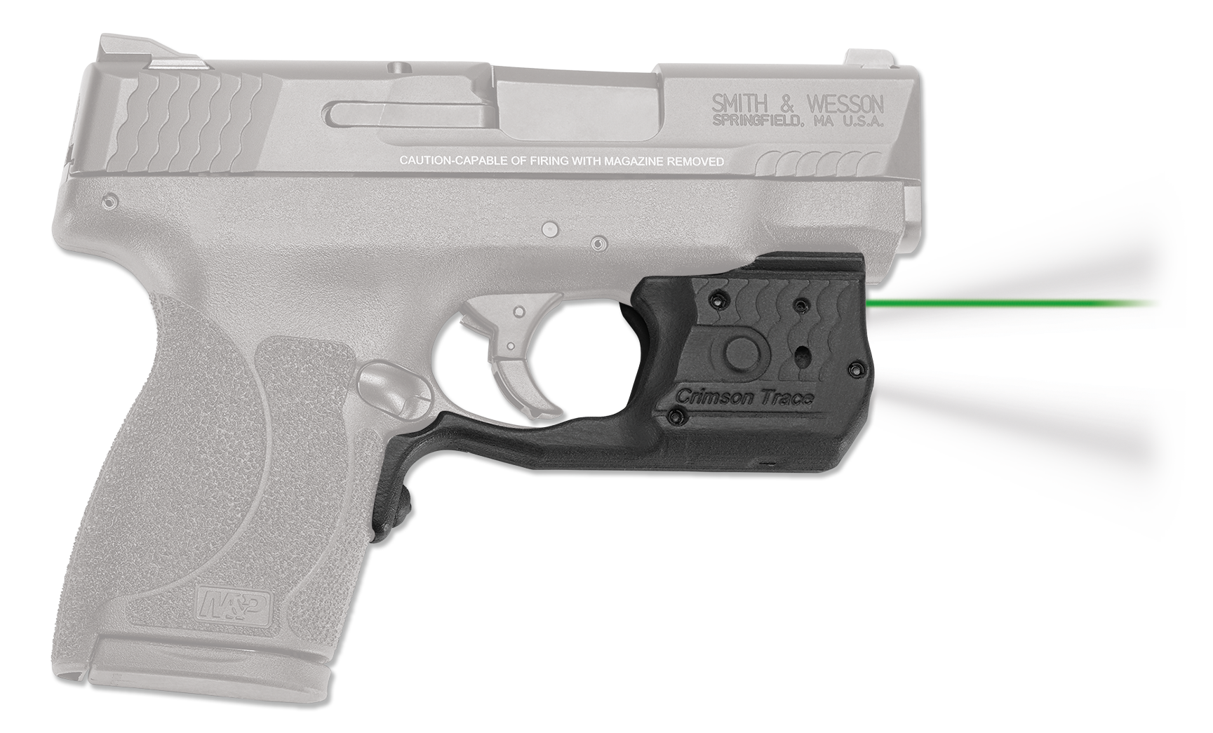 Crimson Trace Green Laserguard Pro LL-808G for Smith & Wesson M&P Shield .45 ACP