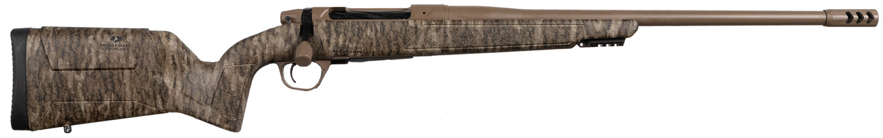 Christensen Arms 8011501500 Evoke  Full Size 270 Win 4+1 22" Flat Dark Earth Cerakote #4 Contour Threaded Barrel, Mossy Oak Bottomland Fixed Hybrid Hunter w/Picatinny Rail Synthetic Stock - 8011501500 - 840290523861