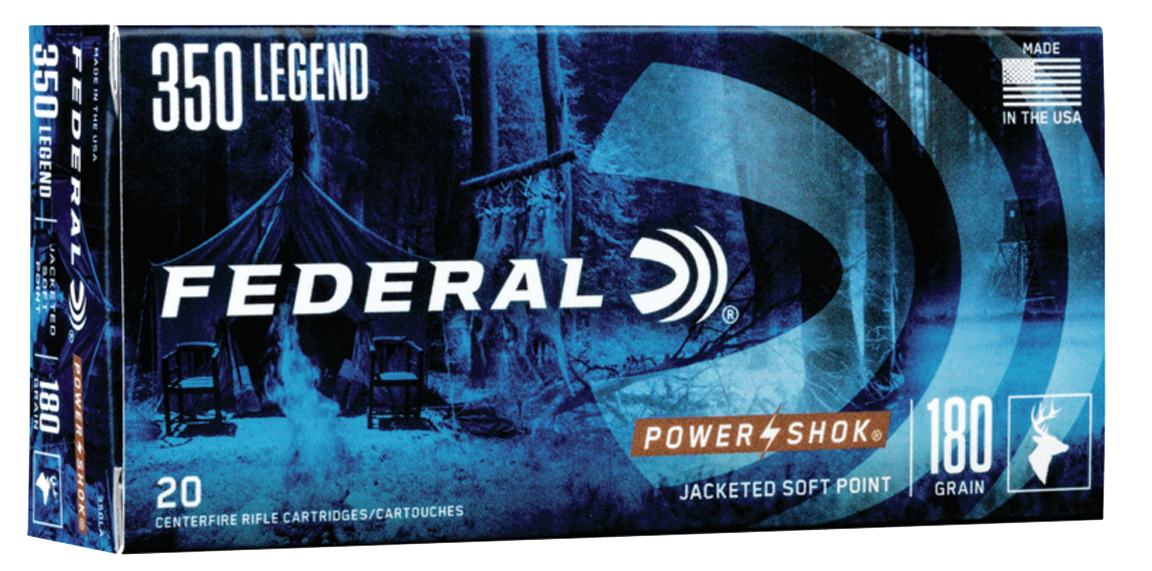 Federal Power-Shok Rifle Ammo 350 Legend 180 gr. SP 20 rd.