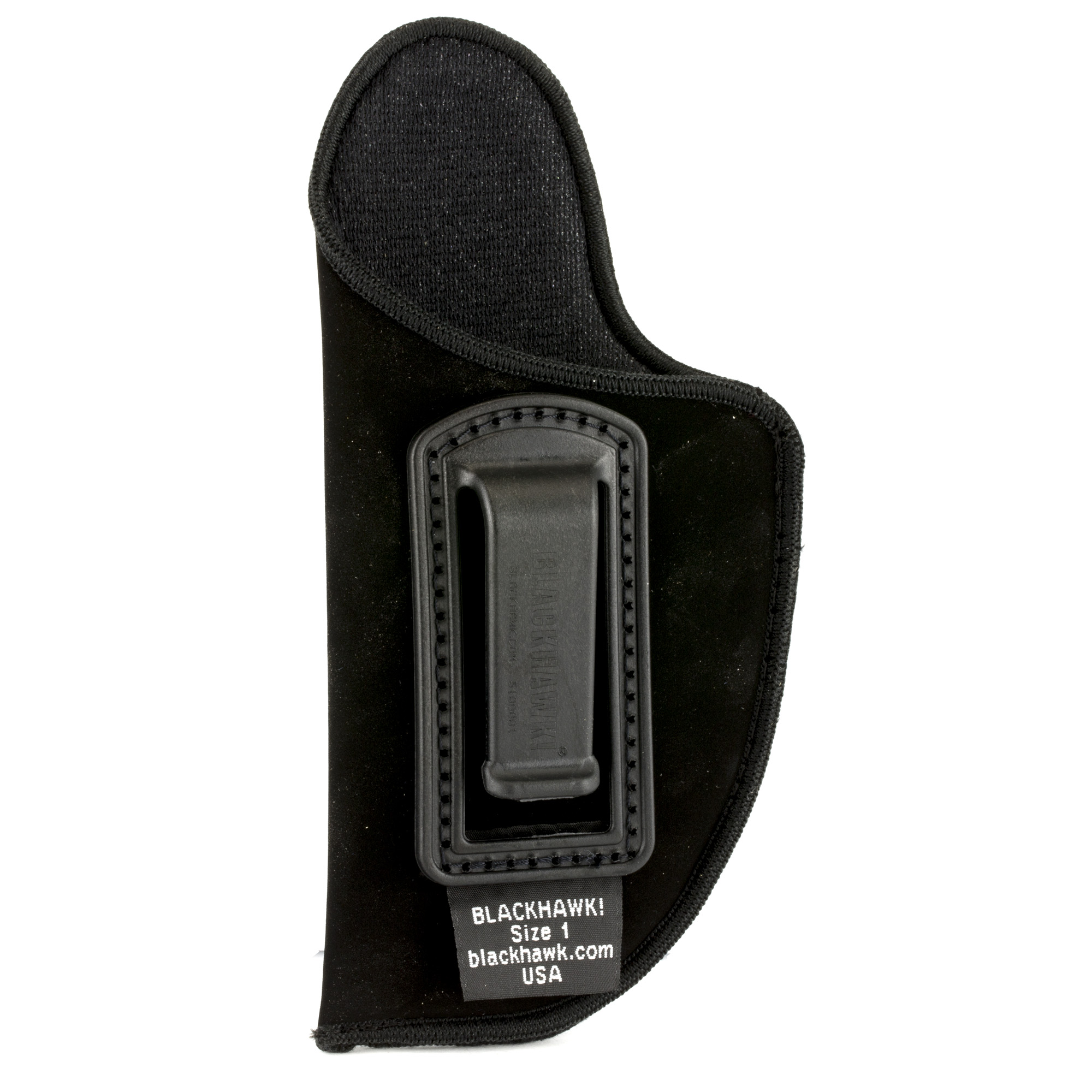 Blackhawk 73IP01BKL Inside The Pants  IWB Size 01 Black Suede Belt Clip Fits Medium Autos Fits 3-4" Barrel - 73IP01BKL - 648018090844