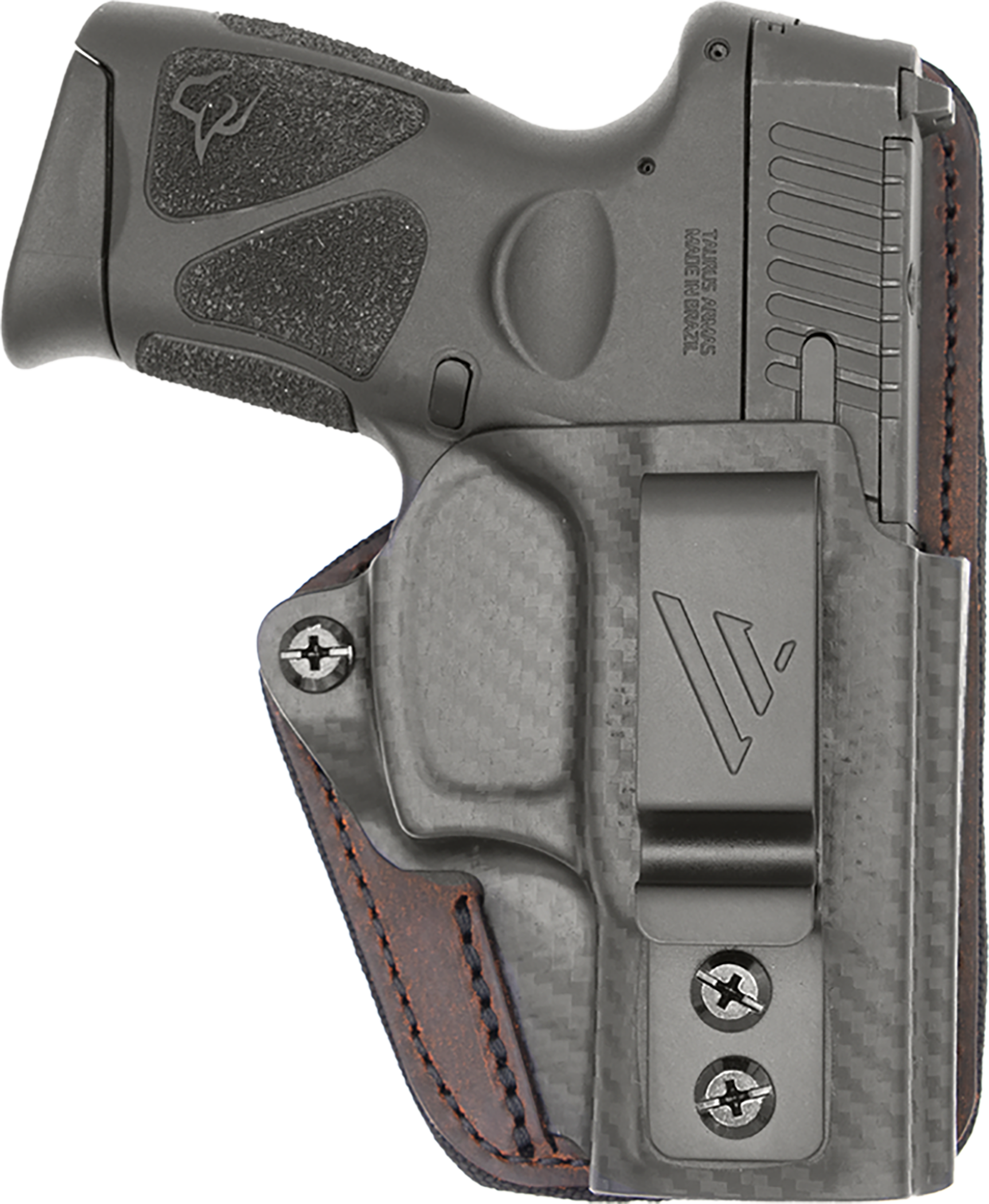 Versacarry CFC211G43 Comfort Flex Custom IWB Brown Polymer Belt Clip Fits Glock 43 Right Hand