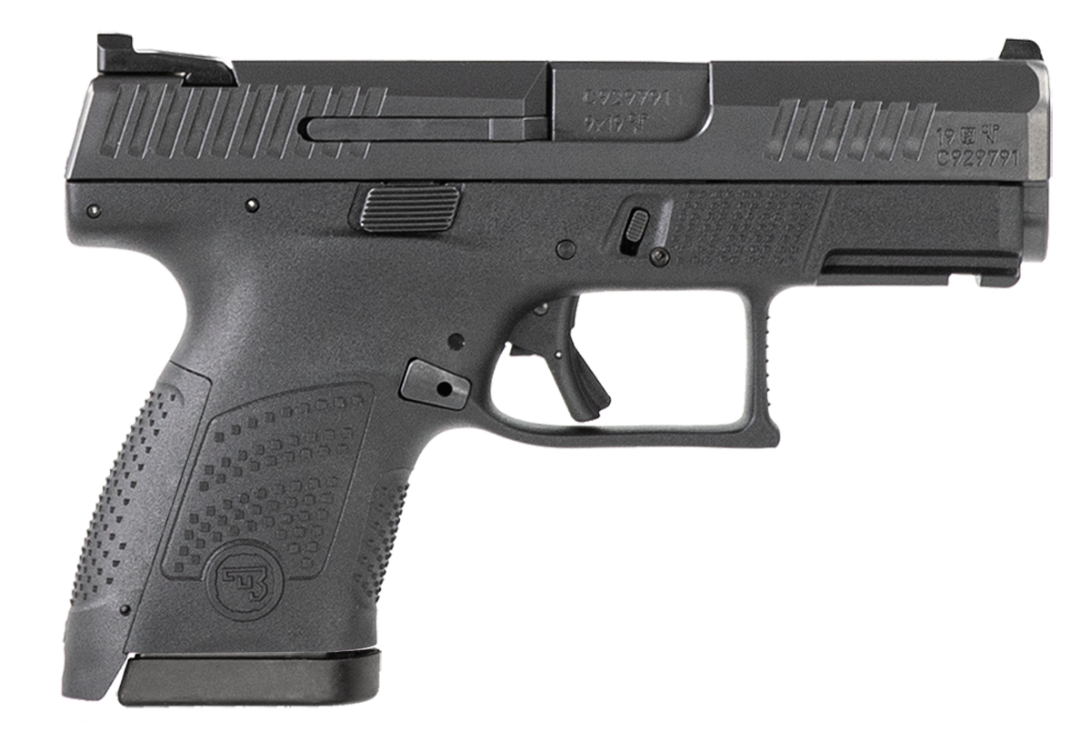 CZ P-10 S Pistol - Black | 9mm | 3.5" Barrel | 12rd | Front Tritium Night Sight | Czech-made