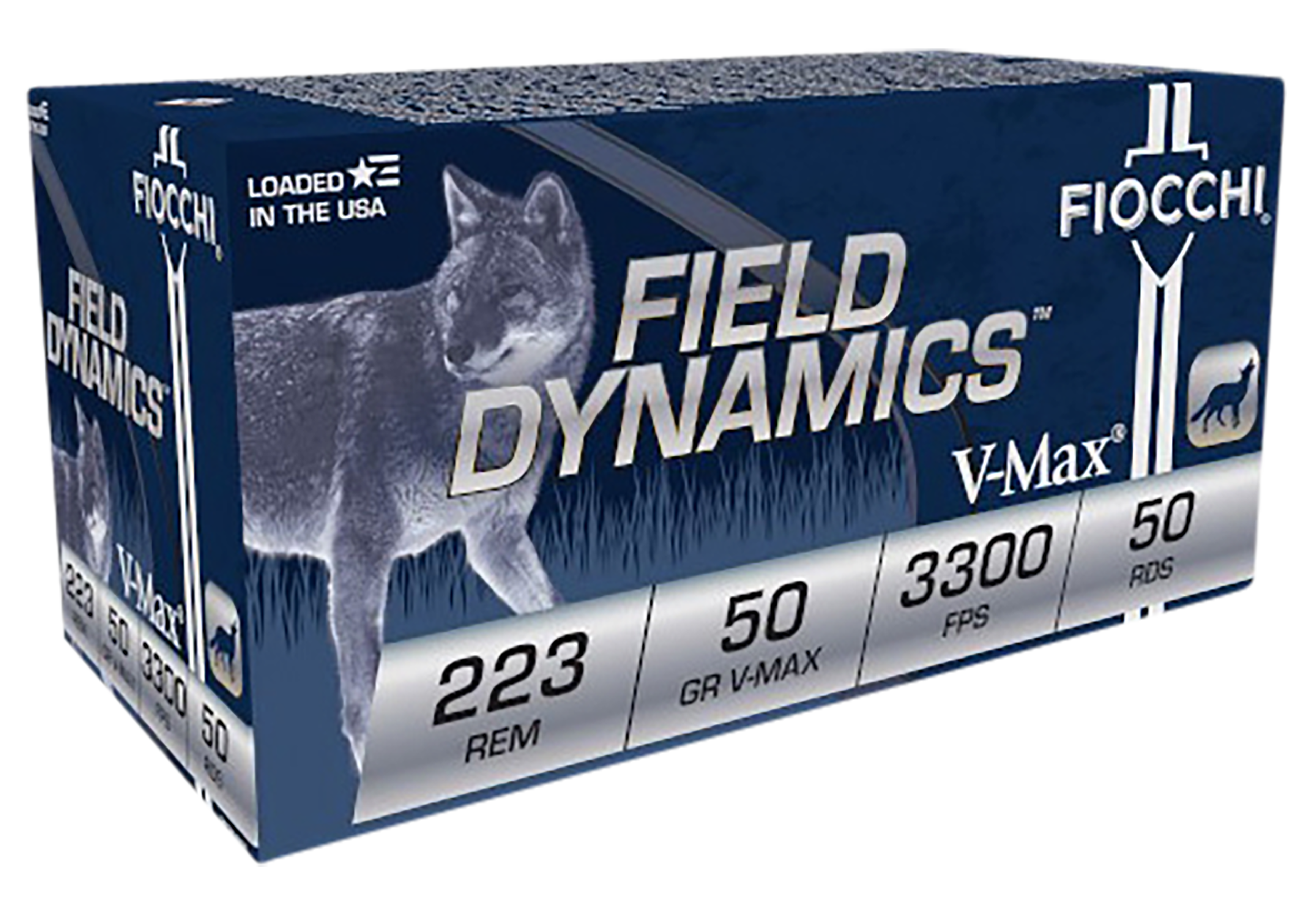 Fiocchi FXT Centerfire Rifle Ammo 223 Rem. 50 gr. V-Max 50 rd.