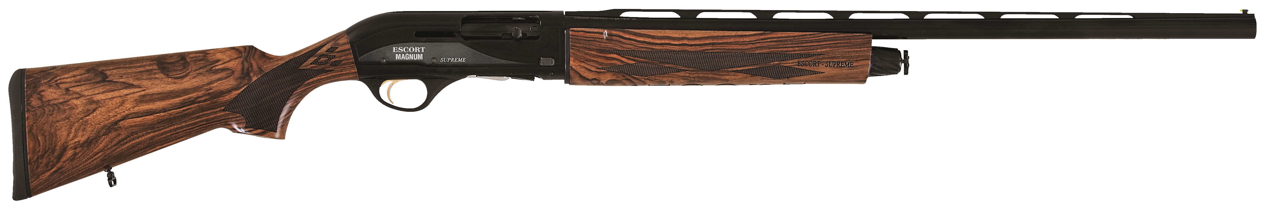 Escort HESP122805W1 Supreme  Full Size 12 Gauge Semi-Auto 3" 4+1 28" Gloss Black Vent Rib Barrel, Black Anodized Grooved Aluminum Receiver, Fixed Turkish Walnut Stock,