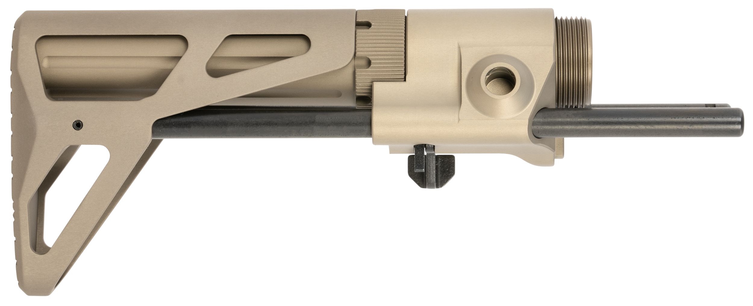 Maxim Defense MXM47563 Combat Carbine Stock (CCS) Gen 6 FDE Aluminum, Includes Buffer Tube, Fits AR-15 Platform