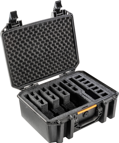 Pelican 2504430001 Vault 5-Pistol Case Black Polyethylene - 2504430001 - 825494080792