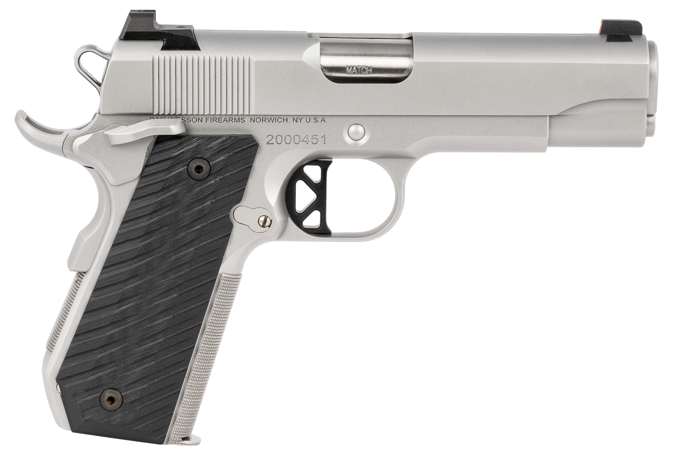 CZ Dan Wesson V-Bob 45 ACP 4.25 in 8 Round Bead Blasted Stainless G10 Grip