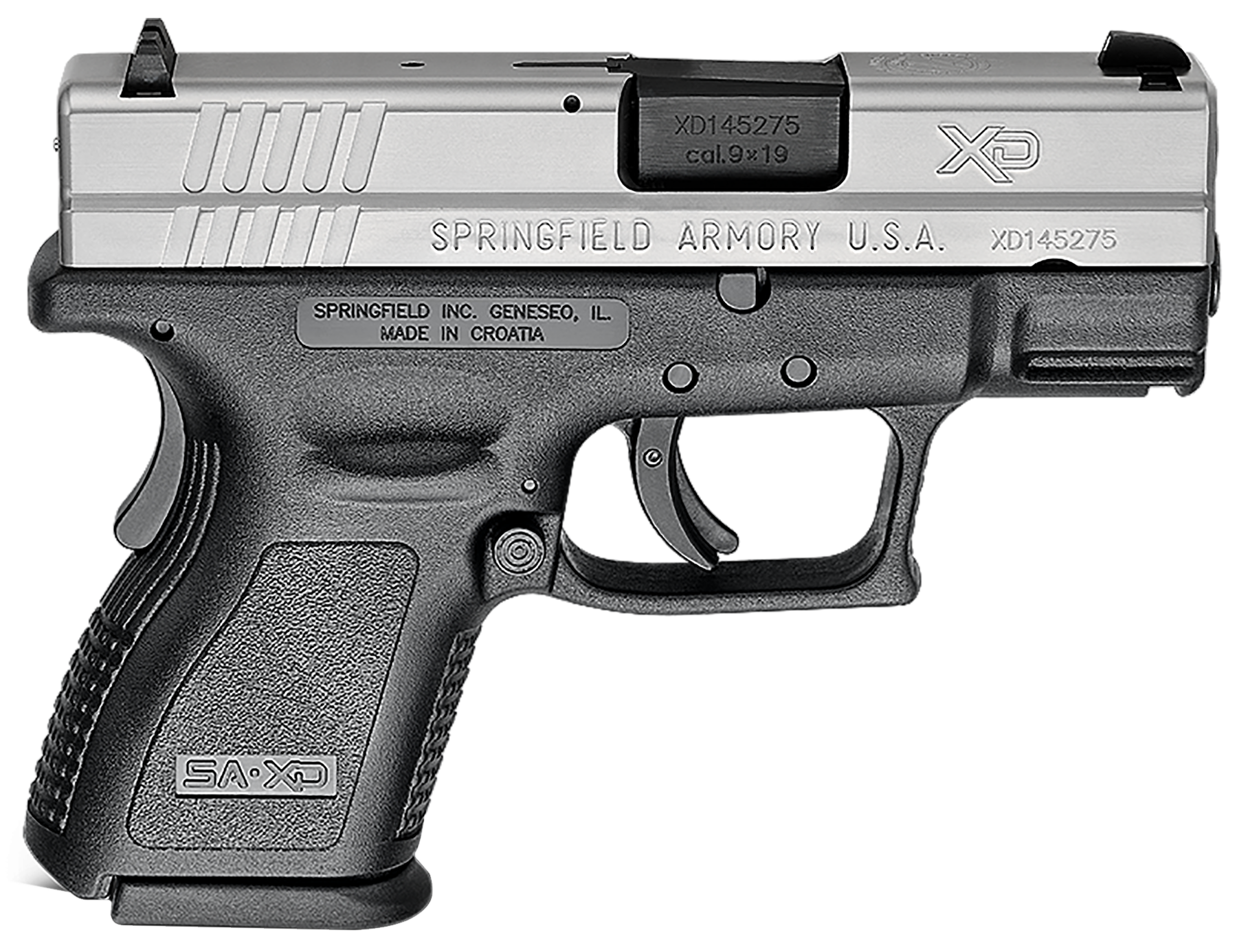Springfield Armory XD9821 9mm Luger 3" 10 Rounds Stainless Polymer Frame