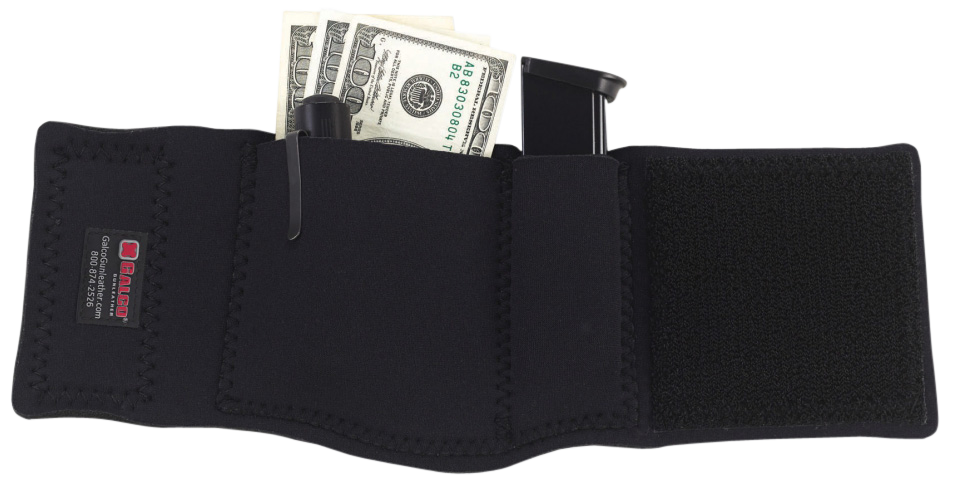 Galco CAS Ankle Safe  Fits Springfield SA-35 13" Hook & Loop Mount Black Neoprene