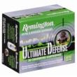 Remington Ultimate Defense 9mm Luger Brass Jacketed Hollow Point 124 Grain 20 Rounds