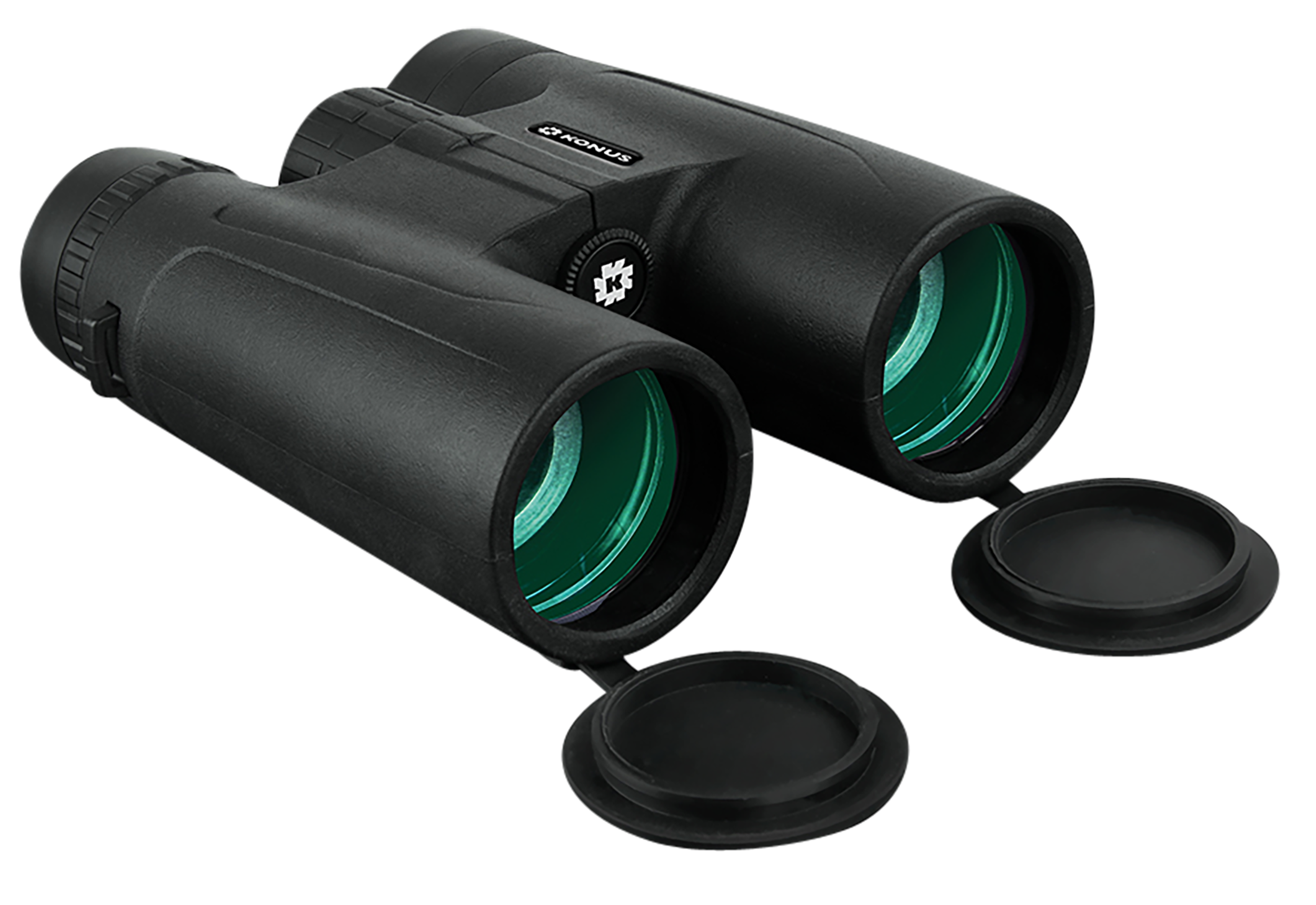 Konus Optics 2006 Basic Plus 10x42 Roof Prism Binoculars Center Focus Rubber Armor Fully Coated
