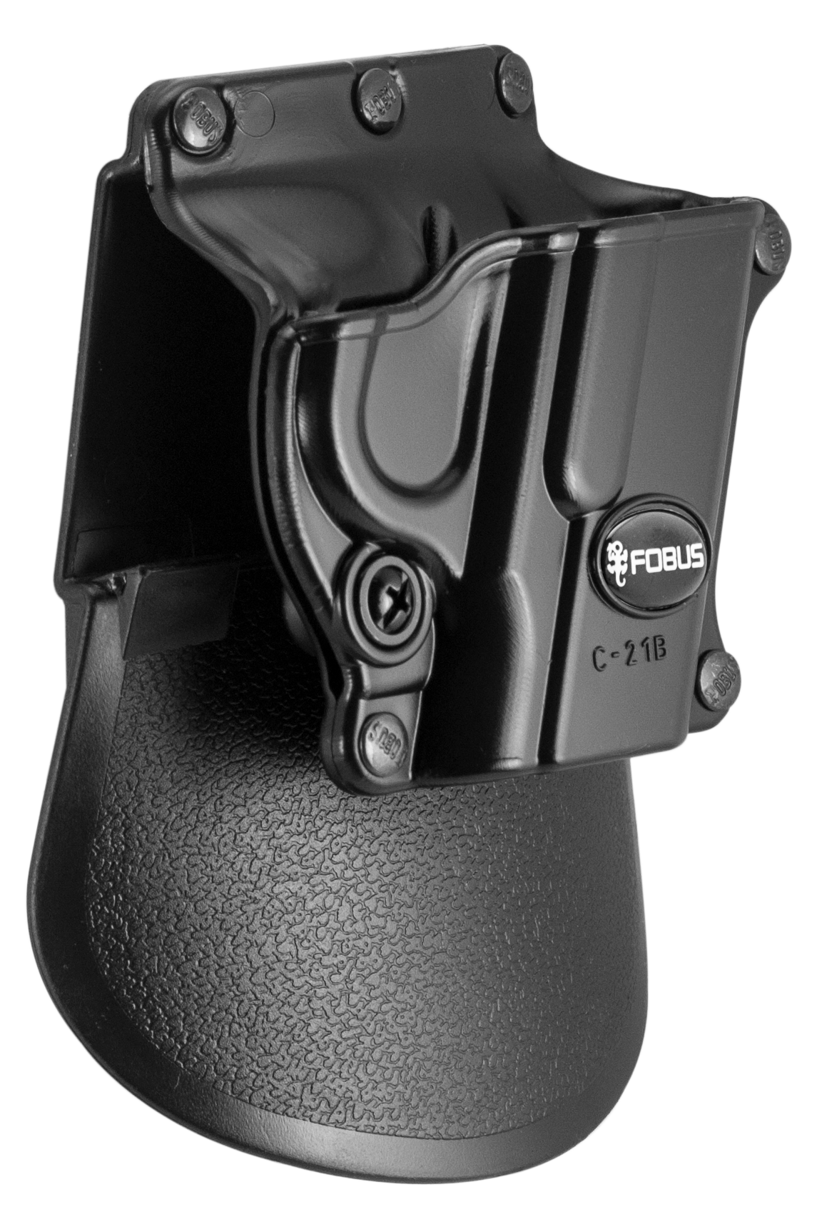 Fobus C21B Passive Retention Compact OWB Black Plastic Paddle Fits 1911 w/o Rail Right Hand