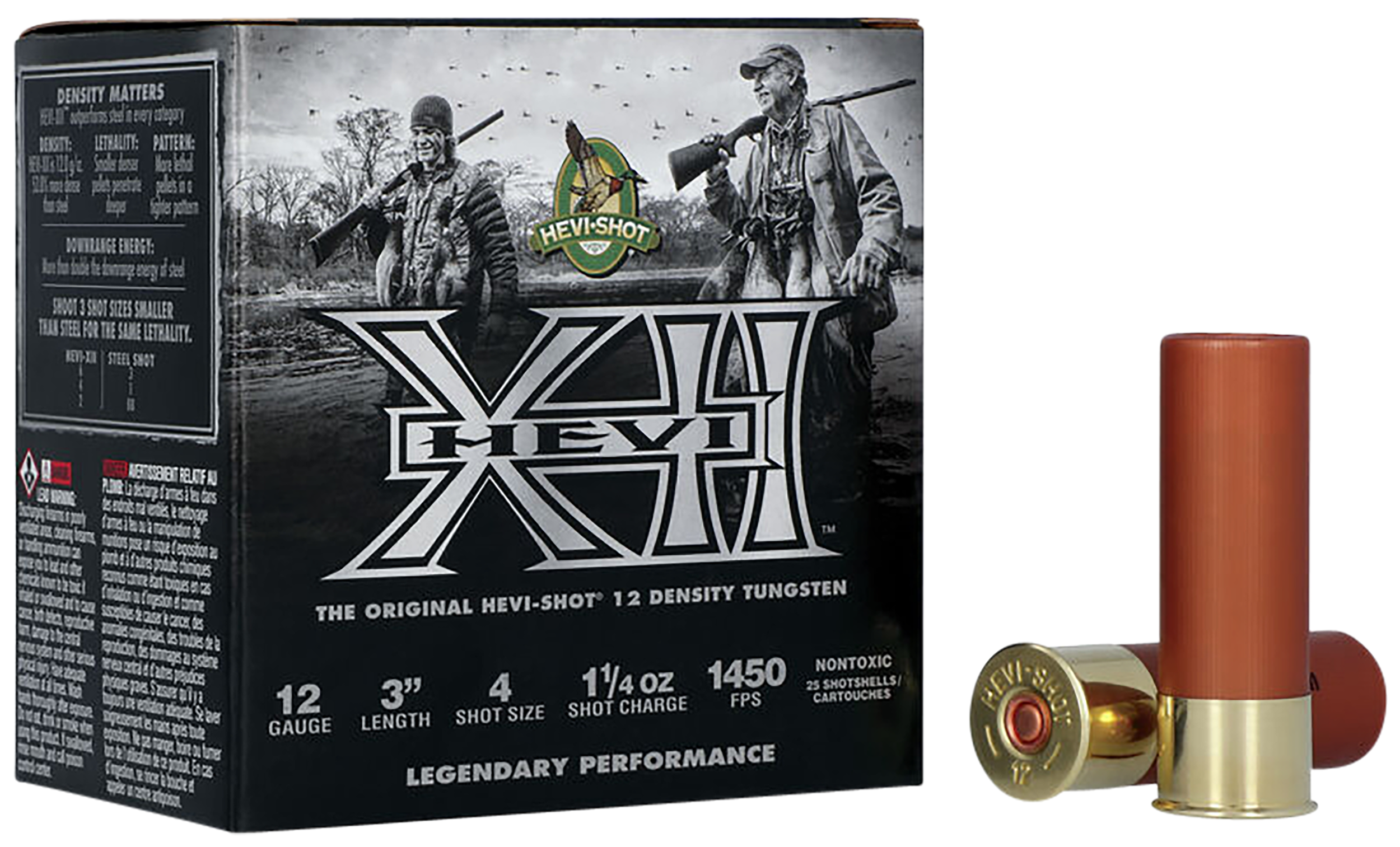 Hevi Shot Hevi-XII Shotgun Ammo 12 ga. 3 in. 1 1/4 oz. 4 Shot 25 rd.