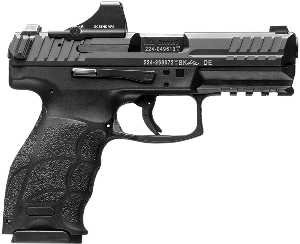 HK VP9 9mm Luger, 4.09in. Barrel, 10rd, w/ Holosun SCS - Black (81000803)