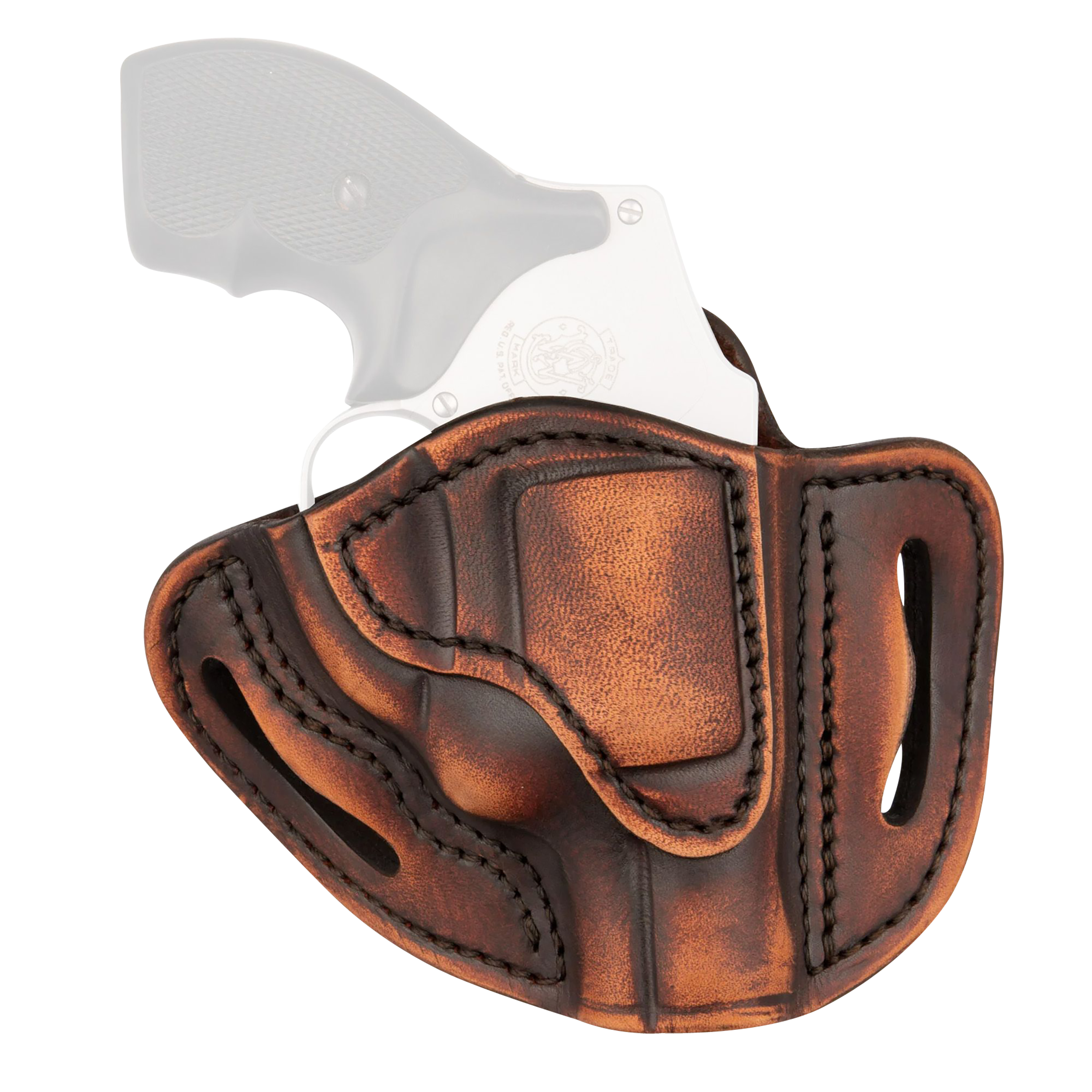 1791 Gunleather RVHIWB1CVTGR RVH  IWB Size 01 Vintage Leather Belt Clip Right Hand