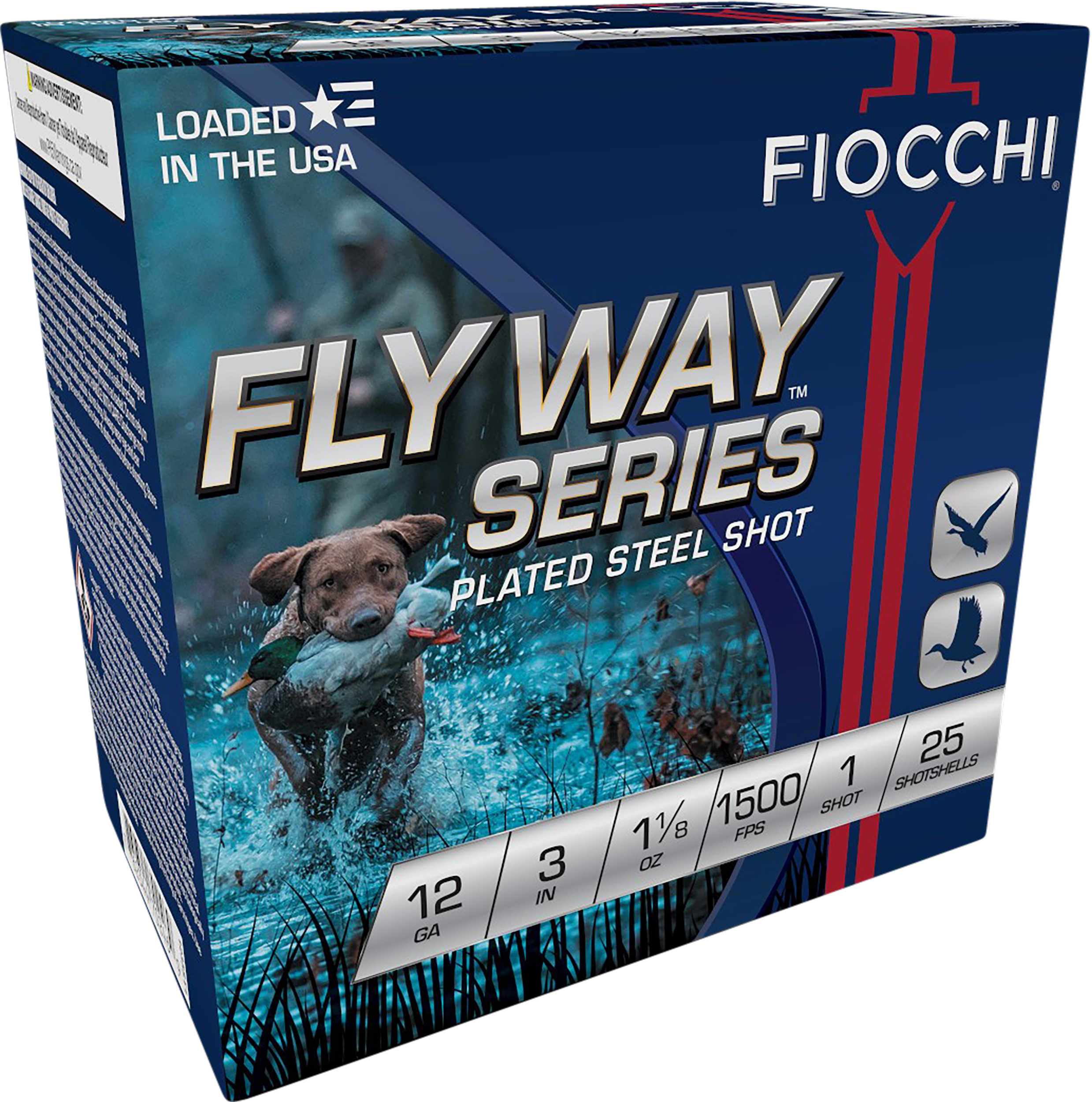 Fiocchi Flyway Shotgun Loads 12 ga. 3 in. 1 1/8 oz. 1500 FPS 1 Shot 25 rd.