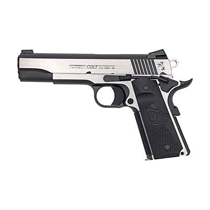 Colt Government Elite 1911 45 ACP 5in 8 Rounds Two-Tone Stainless Gray and Black