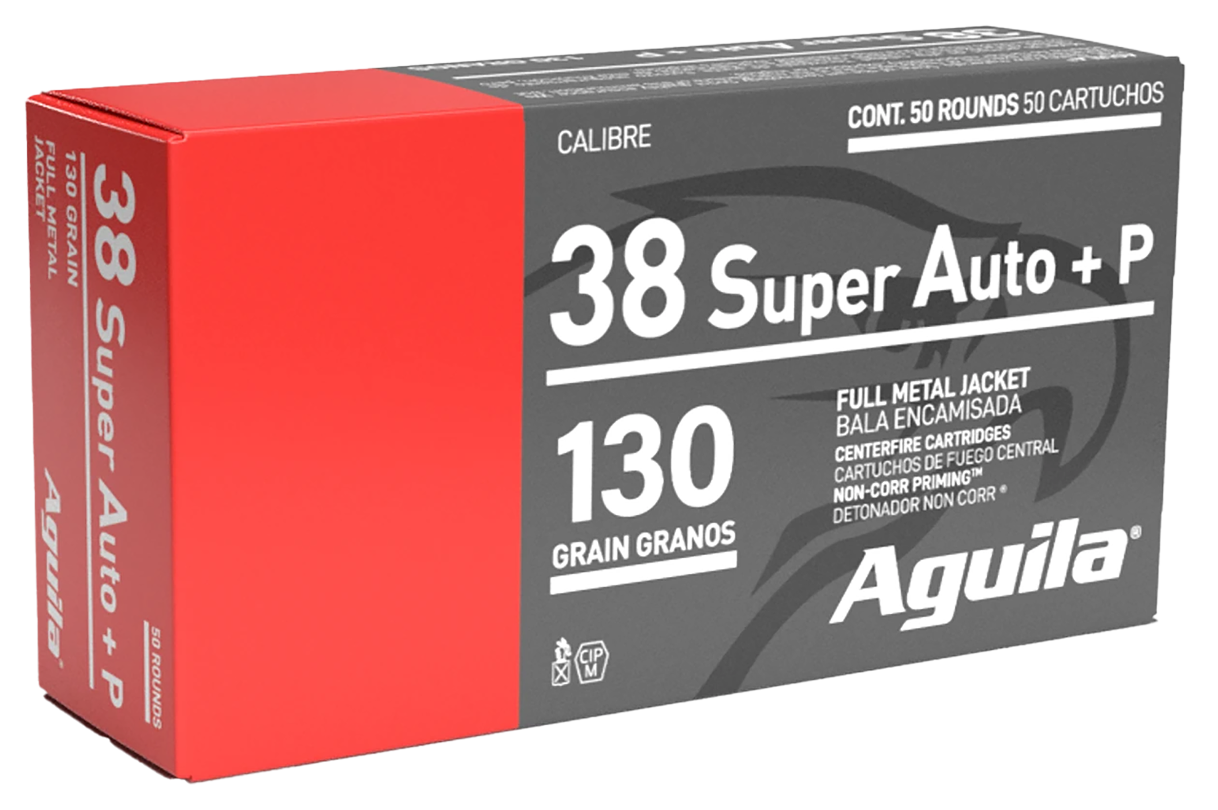 Aguila Pistol Ammo 38 Super Auto 130 gr. FMJ 50 rd.