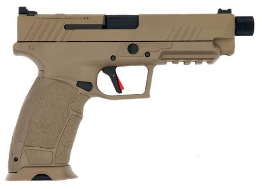 SDS Imports Tisas PX-9 Gen 3 Tactical Semi Auto Pistol 9mm Handgun 15/rd Magazines (2) 5.11" Threaded Barrel FDE