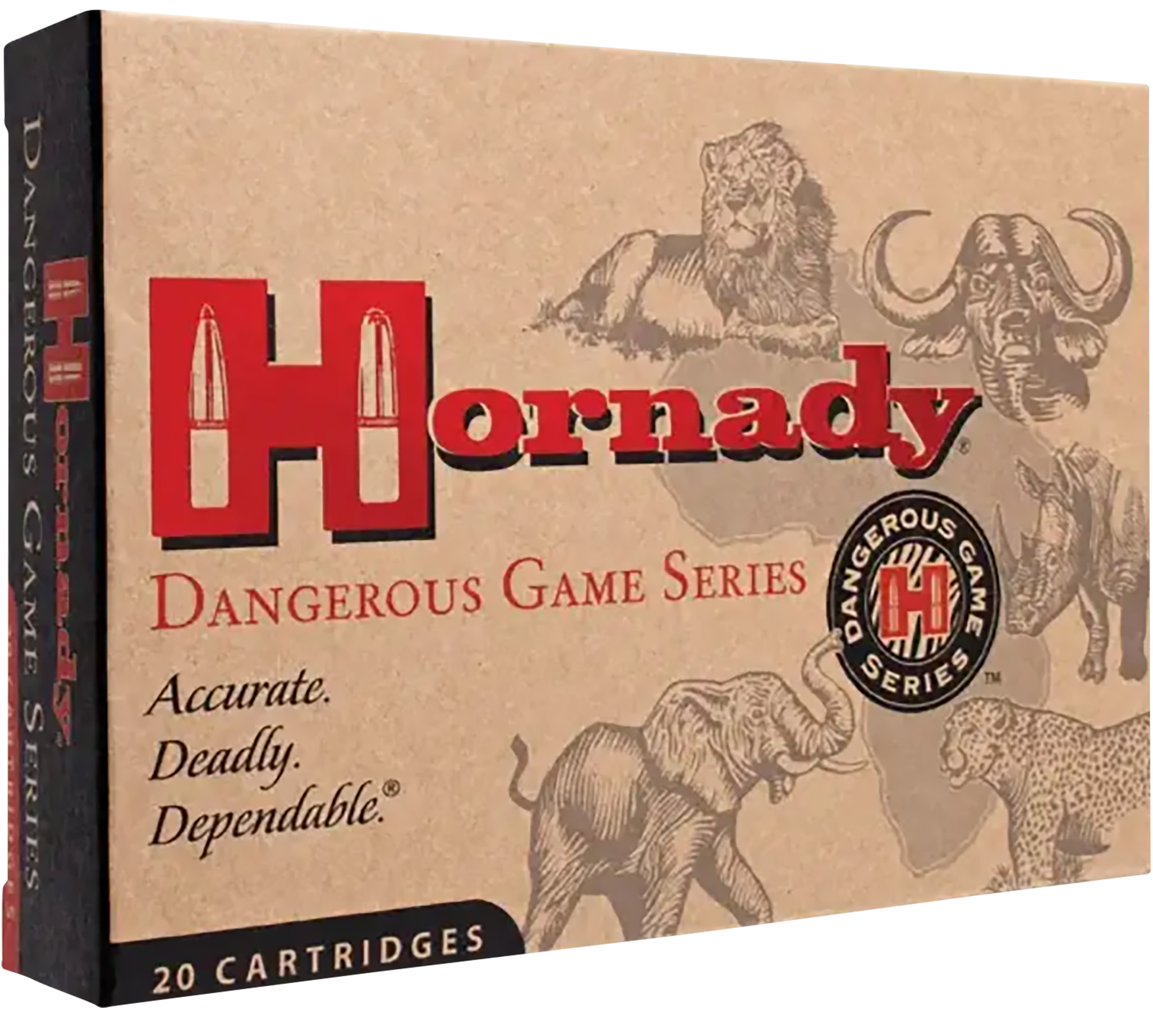 Hornady 82322 Dangerous Game  375H&HMag 300gr Dangerous Game Solid 20 Rounds
