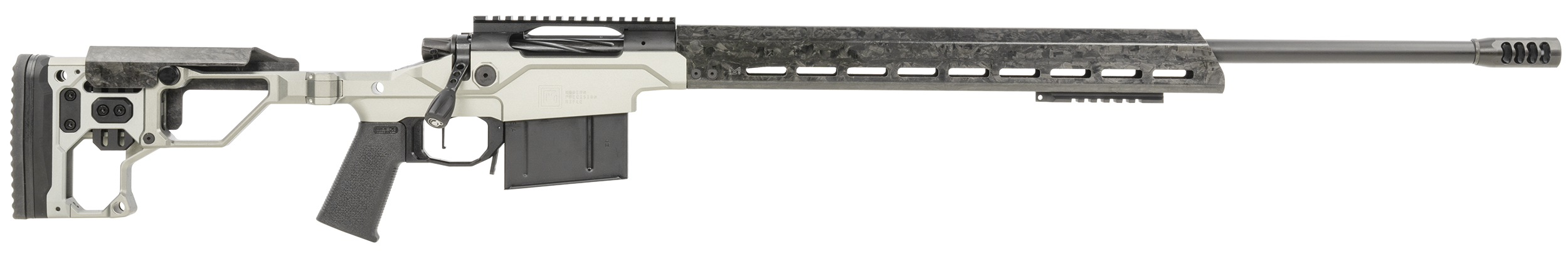 Christensen Arms 8010307000 Modern Precision  223 Rem 16" Threaded Carbon Fiber Barrel 5+1, Black Nitride Finish, Tungsten Anodized Folding Stock, Polymer Grip