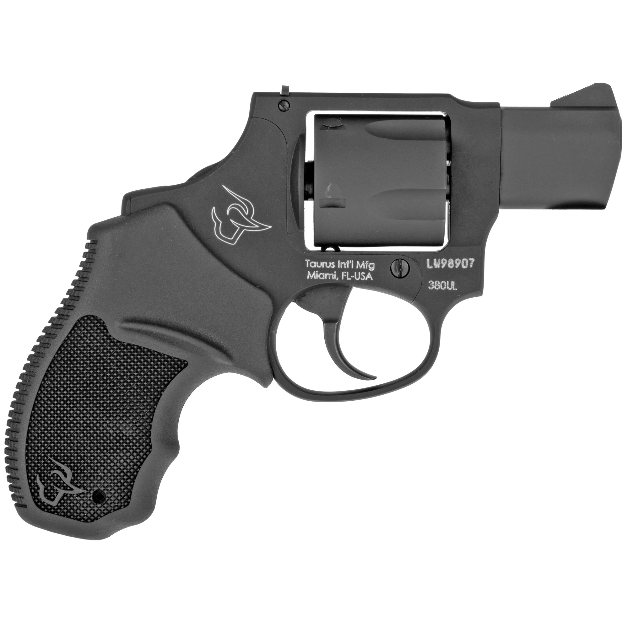 Taurus M380 Ultralite Revolver 380 ACP 1.75 in. Black 5 rd. - 2-380121UL - 725327609377