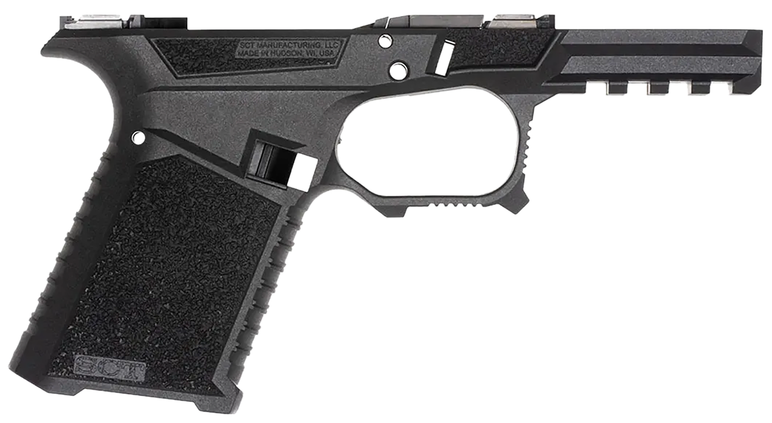 Sct Manufacturing 225000100 Compact Compatible w/ Gen3 19/23/32 Black Polymer Frame Aggressive Texture Grip Includes Locking Block Sct Manufacturing 225000100 Compact Compatible w/ Gen3 19/23/32 Black Polymer Frame Aggressive Texture Grip Includes Locking Block
