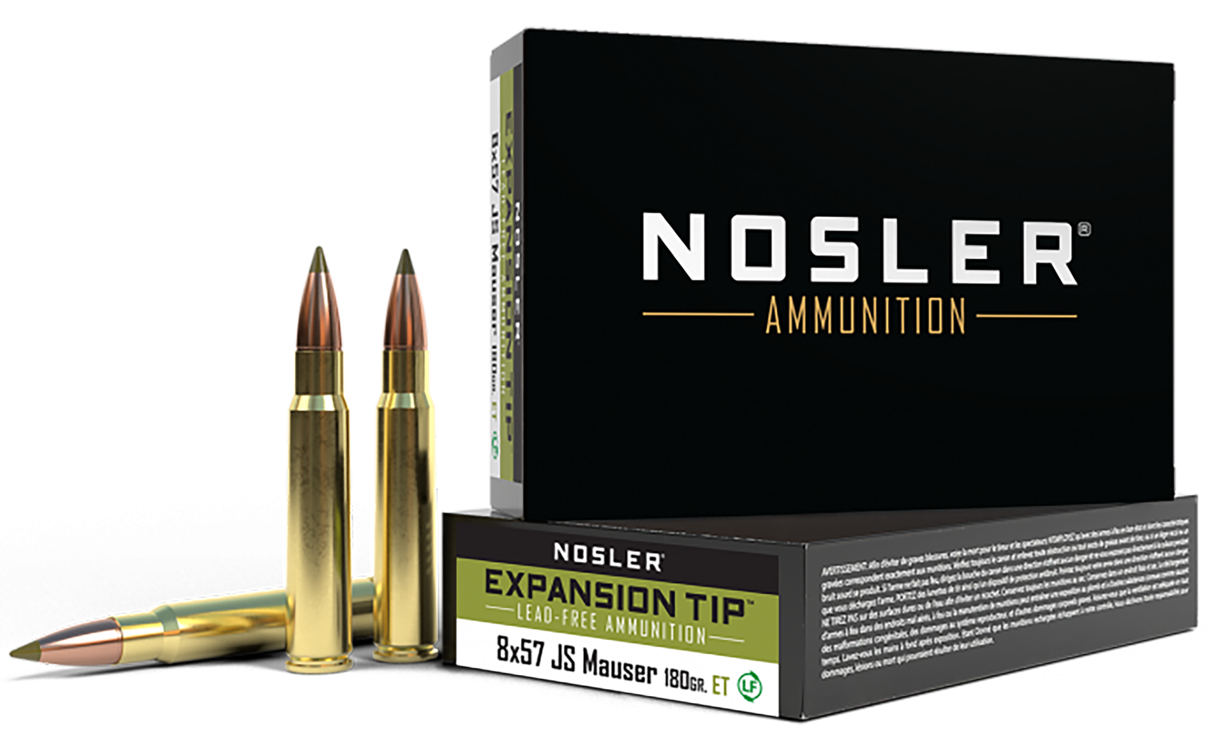 Nosler 40643 E-Tip  8mmMauser 180gr E Tip Lead Free 20 Rounds