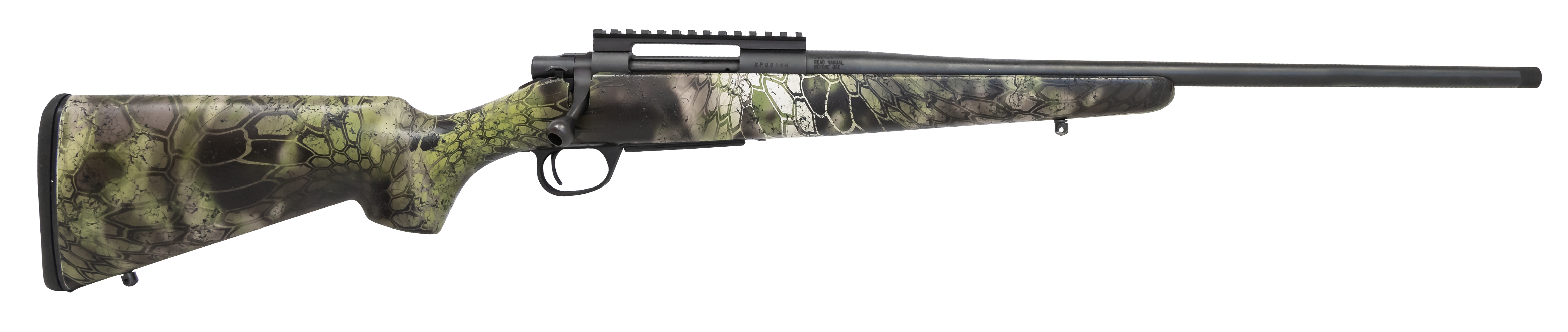 Howa HCSL308KAC M1500 Super Lite Full Size 308 Win 5+1 20" Blued Threaded Barrel, Blued Picatinny Rail Steel Receiver, Kryptek Altitude Fixed Stocky's Synthetic Stock