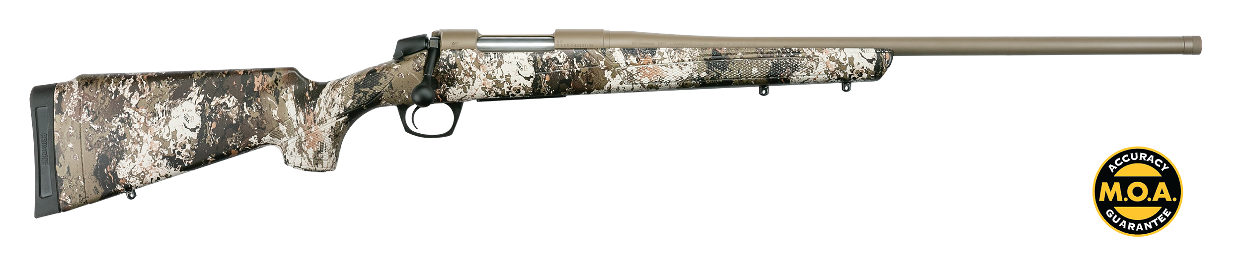 CVA CR6953 Cascade  Full Size 308 Win 4+1 22" Patriot Brown Cerakote Steel Threaded Barrel, Patriot Brown Cerakote Steel Receiver, Exclusive Realtree Hillside Fixed w/SoftTouch Stock,
