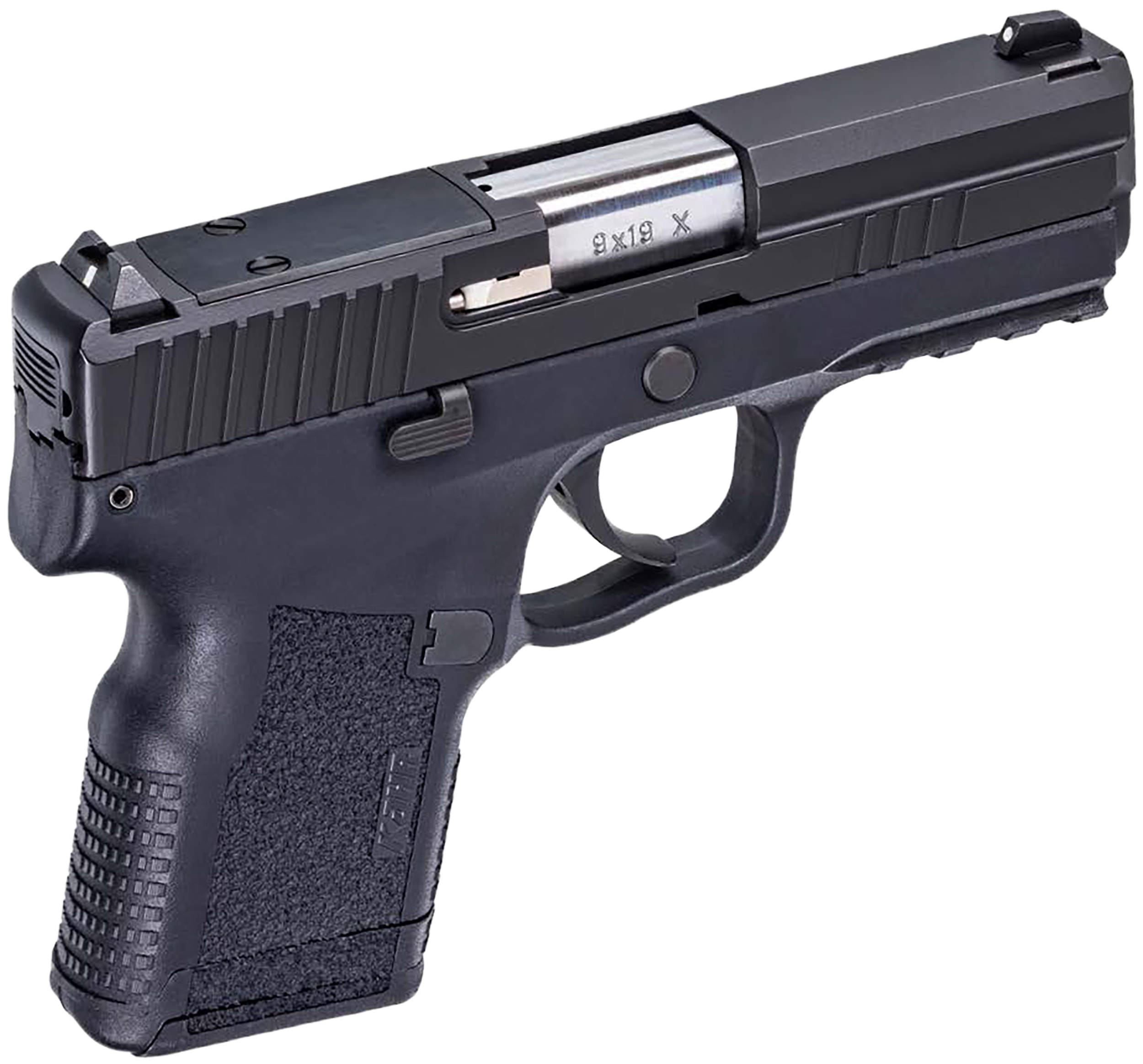 Kahr Arms KX9094RD10 X9  9mm Luger 10+1 3.54" Stainless Steel Barrel, Blackened Optic Ready/Serrated Stainless Steel Slide, Black Polymer Frame w/Picatinny Rail