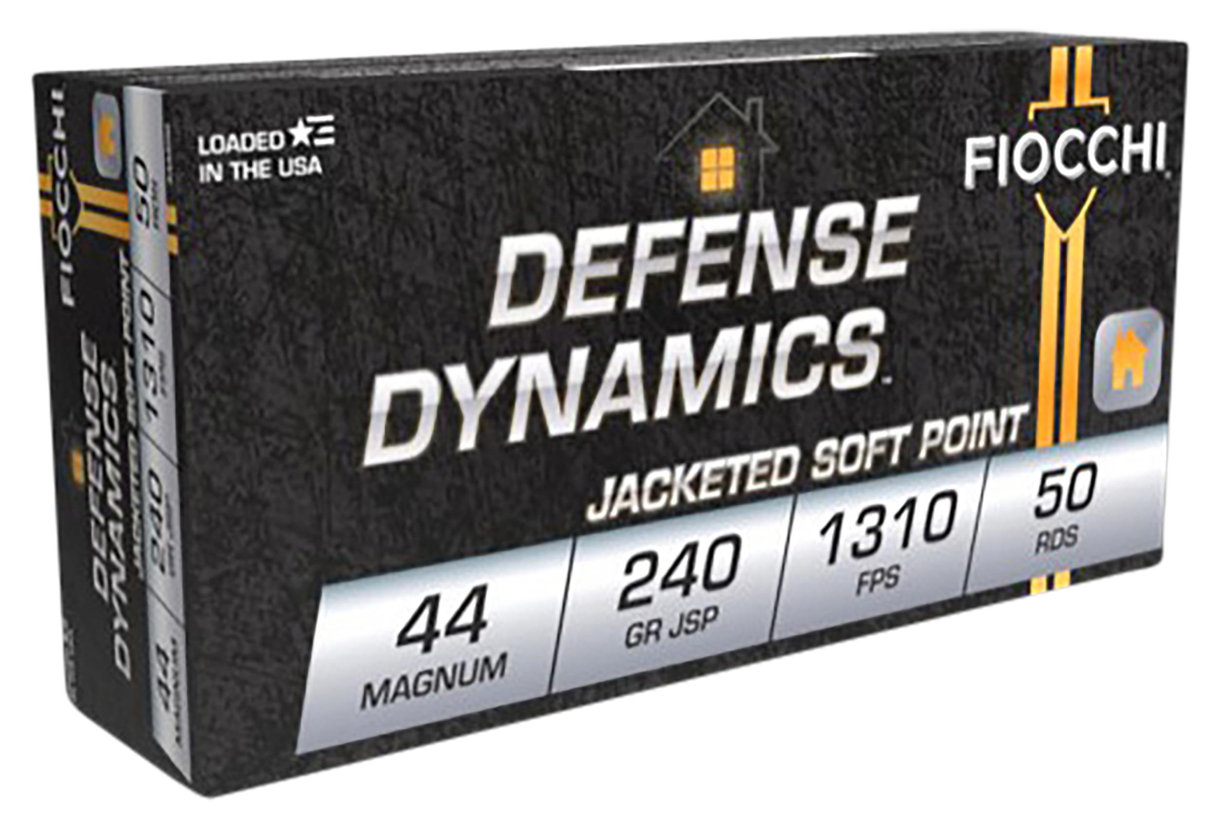 Fiocchi Shooting Dynamics Pistol Ammo 44 Rem Mag 240 gr. Jacketed Soft Point 50 rd.