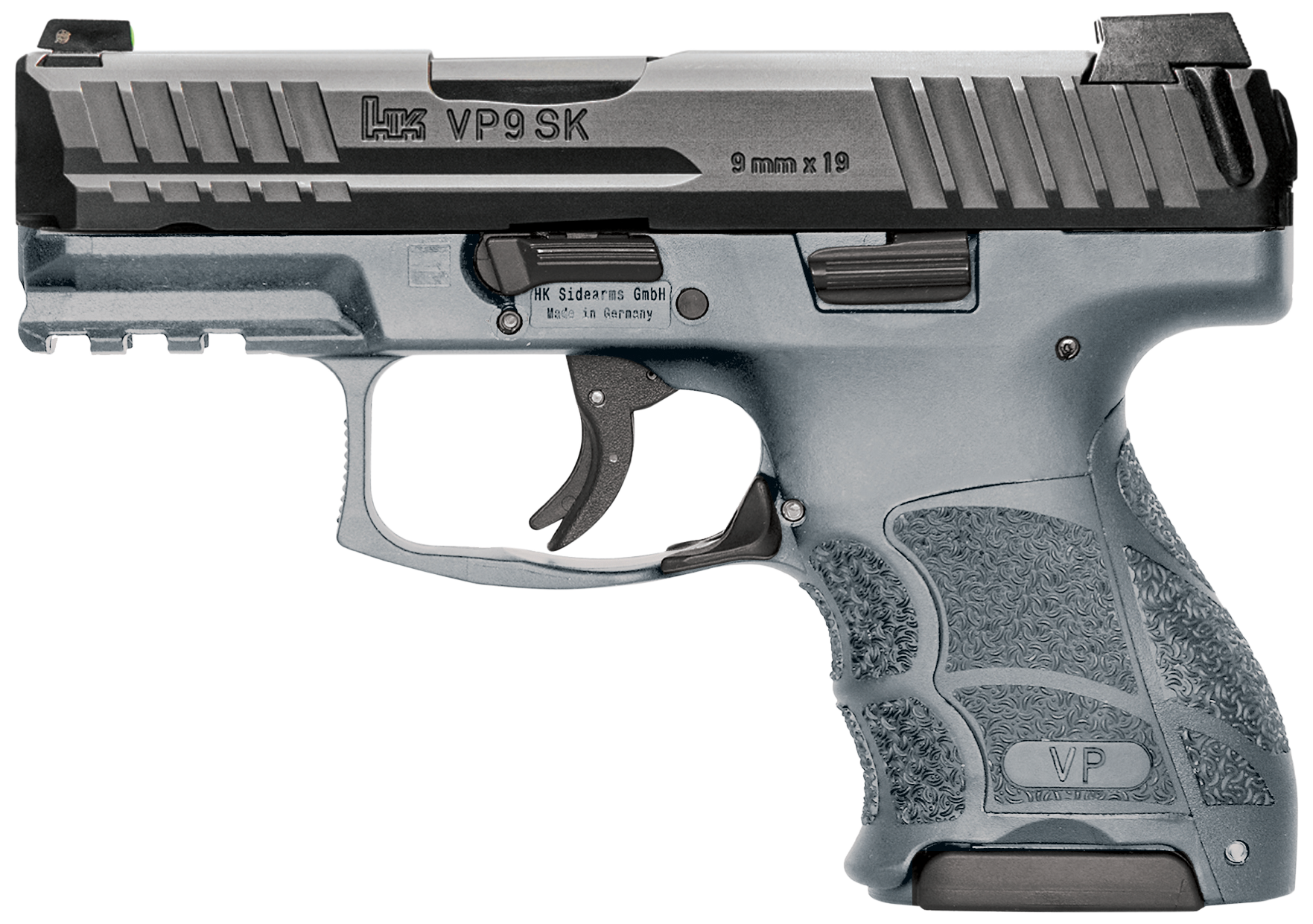HK VP9 SK, 9mm Luger, 3.2in. Barrel, 15rd, Optic Ready - Gray (81000813)