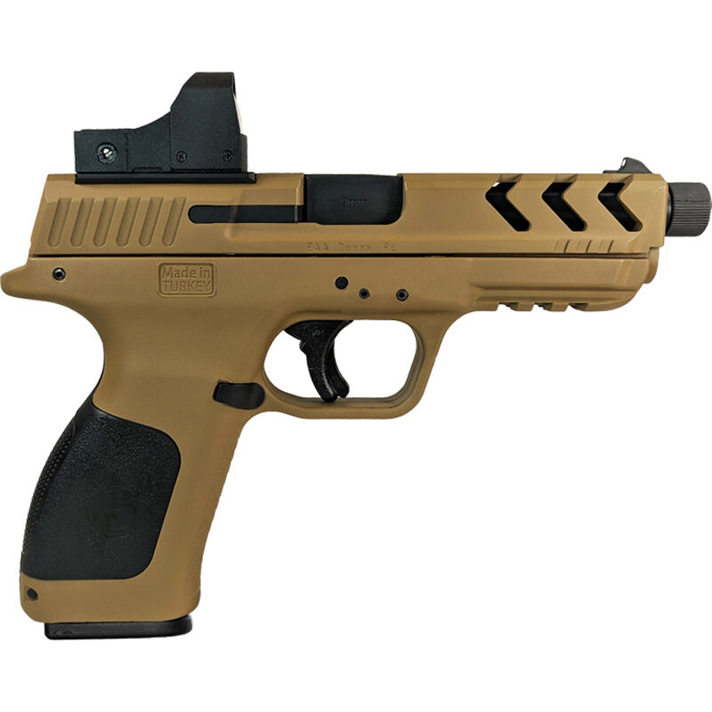 EAA Girsan MC28SA-TV Pistol 9mm 4.5 in. Threaded FDE 15+1 rd. with Optic