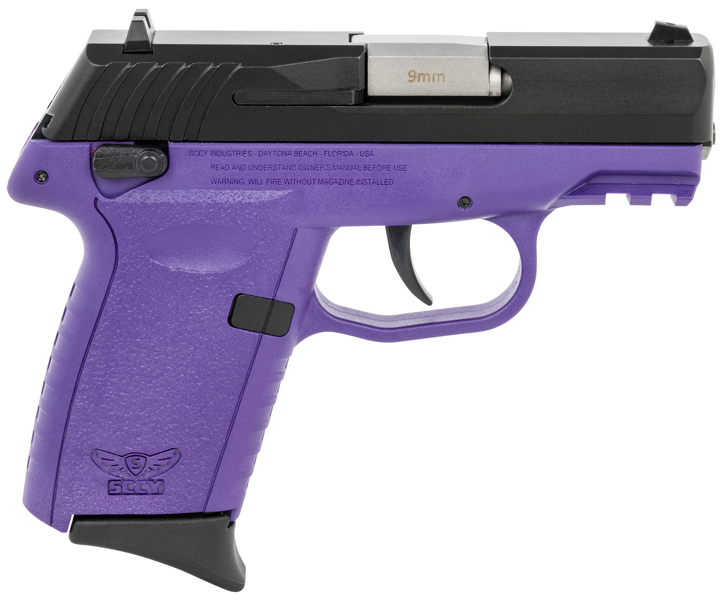 SCCY CPX-1 Gen 3 Sub-Compact Pistol - Black / Purple | 9mm | 3.1" Barrel | 10rd | Ambidextrous Safety SCCY CPX-1 Gen 3 Sub-Compact Pistol - Black / Purple | 9mm | 3.1" Barrel | 10rd | Ambidextrous Safety