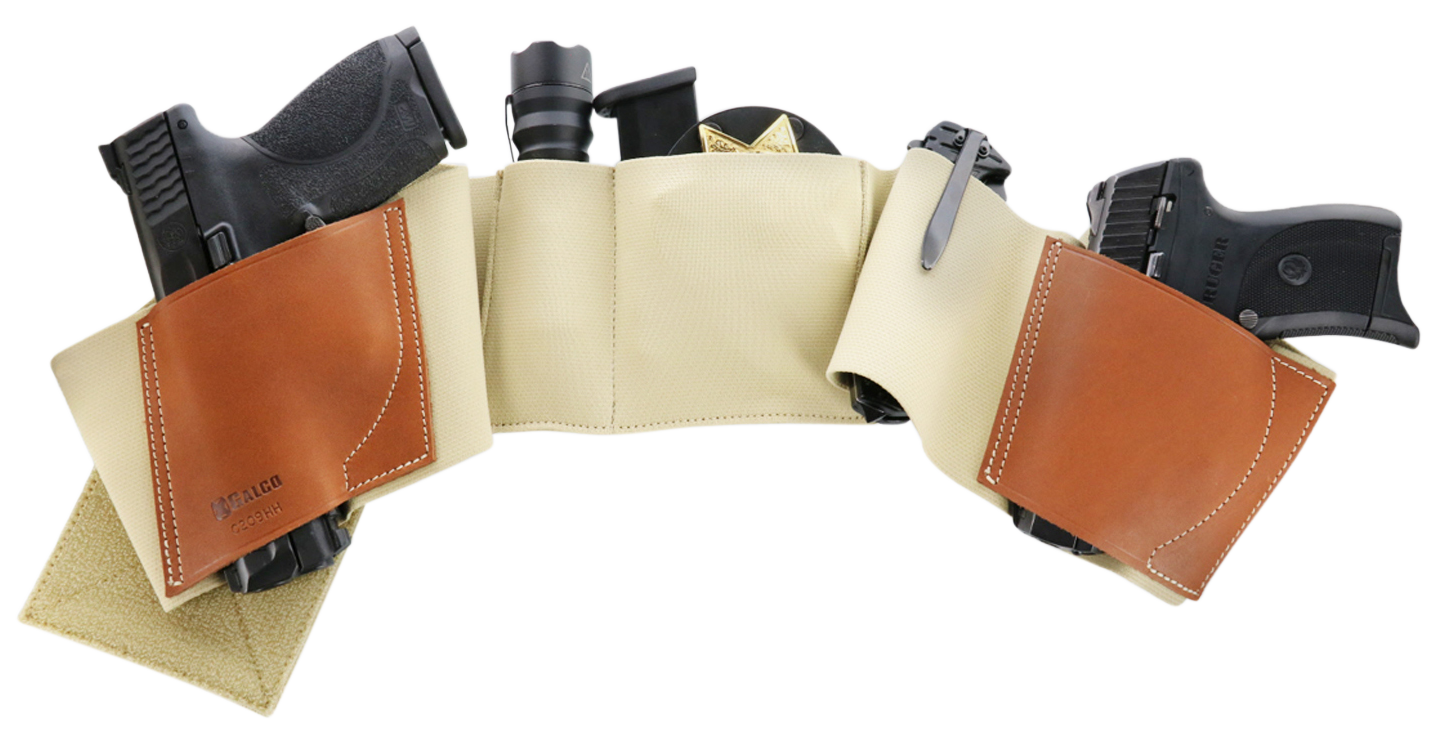 Galco UWKHXL2 UnderWraps 2.0 Khaki XL Leather/Nylon Handgun