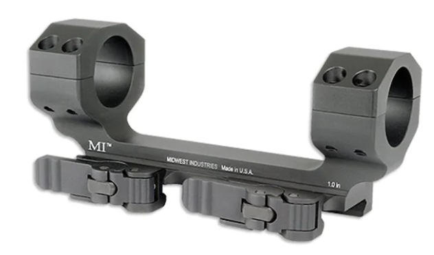 Midwest Industries Heavy Duty Quick Detach Aluminum Scope Mount 1 Inch Tube