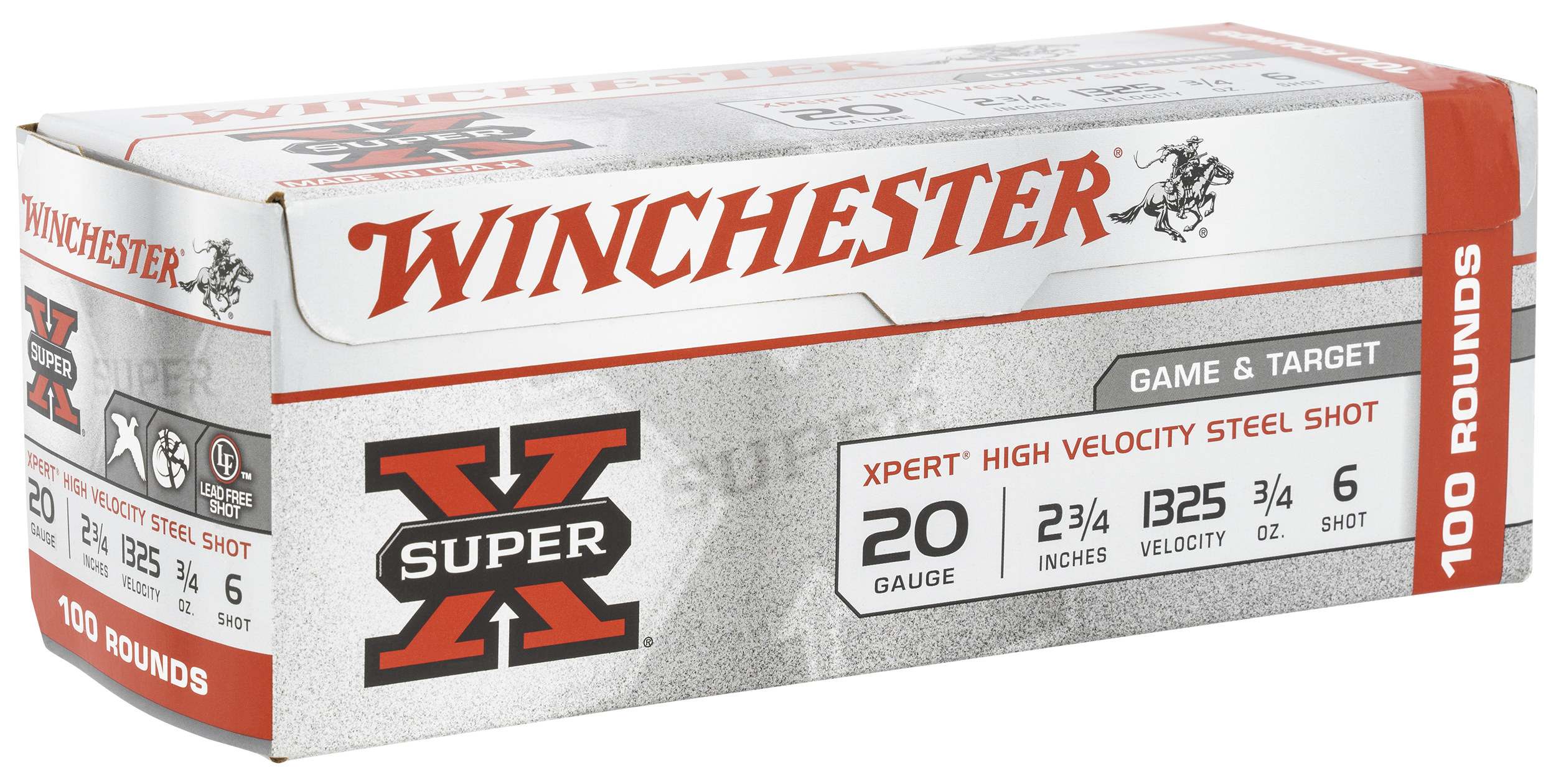 Winchester Ammo WE20GTVP6 Super X Xpert High Velocity 20Gauge 2.75" 3/4oz 6Shot 100 Rounds