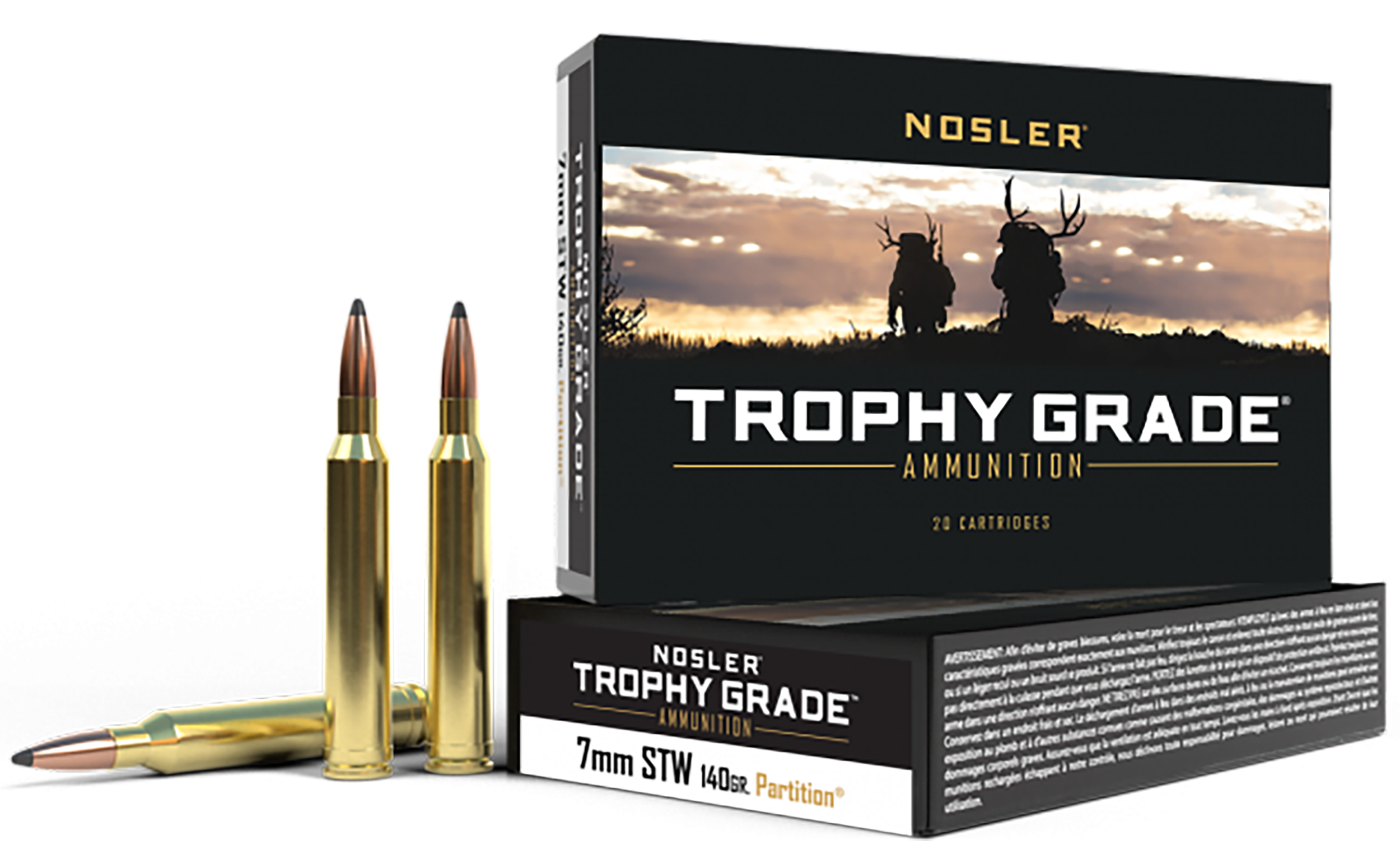 Nosler Trophy Grade Rifle Ammunition 7mm STW 140 gr. PT SP 20 rd.