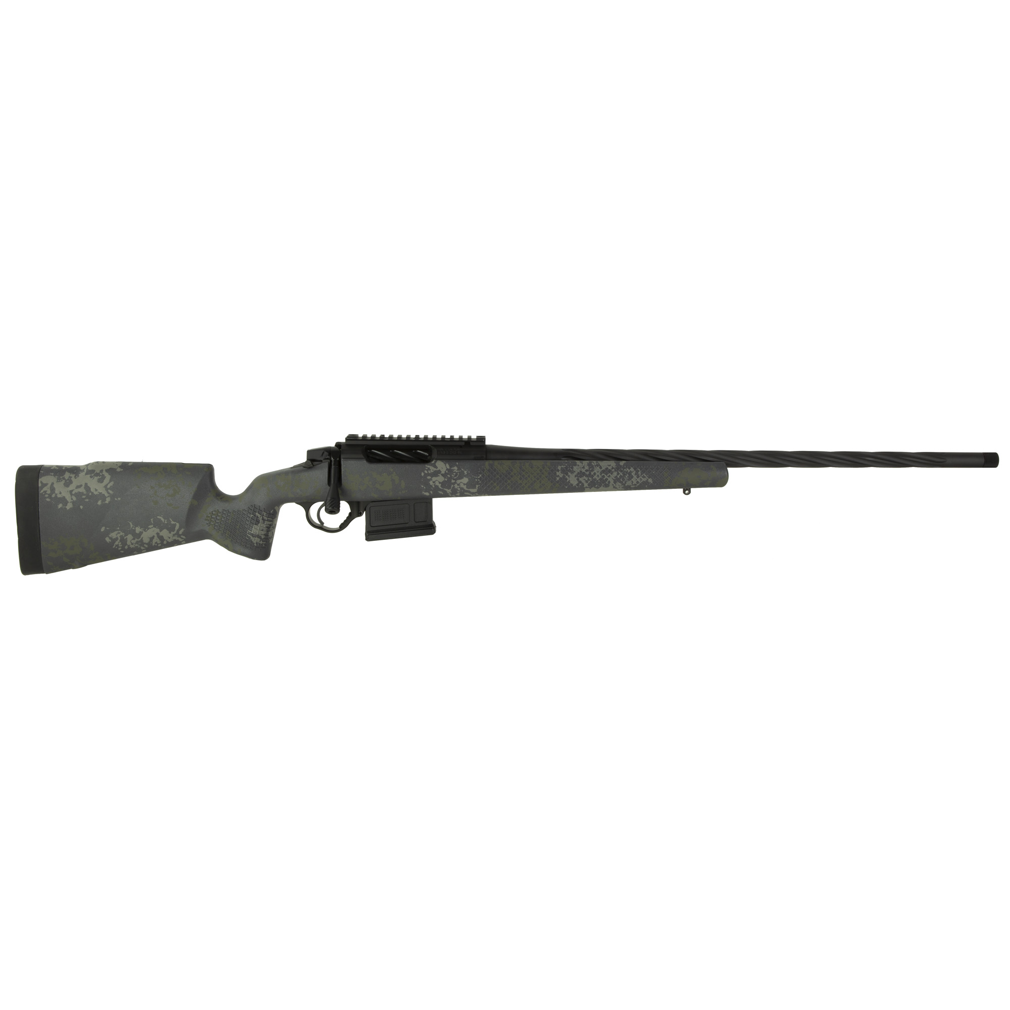 Seekins Precision 0011710123MS Havak PH2 Full Size 300 PRC 3+1 26" Charcoal Gray Fluted/Threaded Barrel, Black Picatinny Rail Stainless Steel Receiver, Mountain Shadow Camo Fixed Synthetic Stock - 0011710123MS - 811452029132