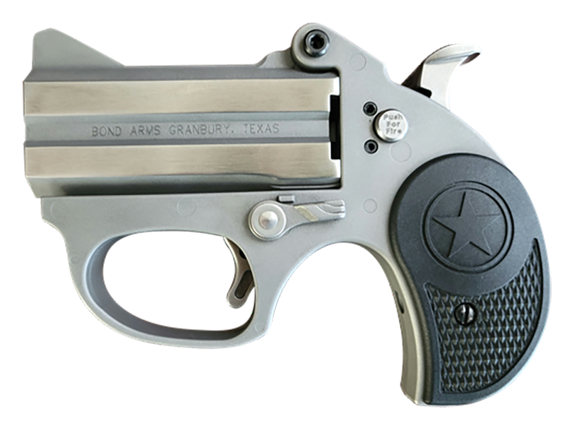 Bond Arms BASRS Stinger  380 ACP 2rd 2.5" Matte Stainless Barrel, Anodized Frame, Blade Front/Fixed Rear Sights, Black Rubber Grip, Manual Safety
