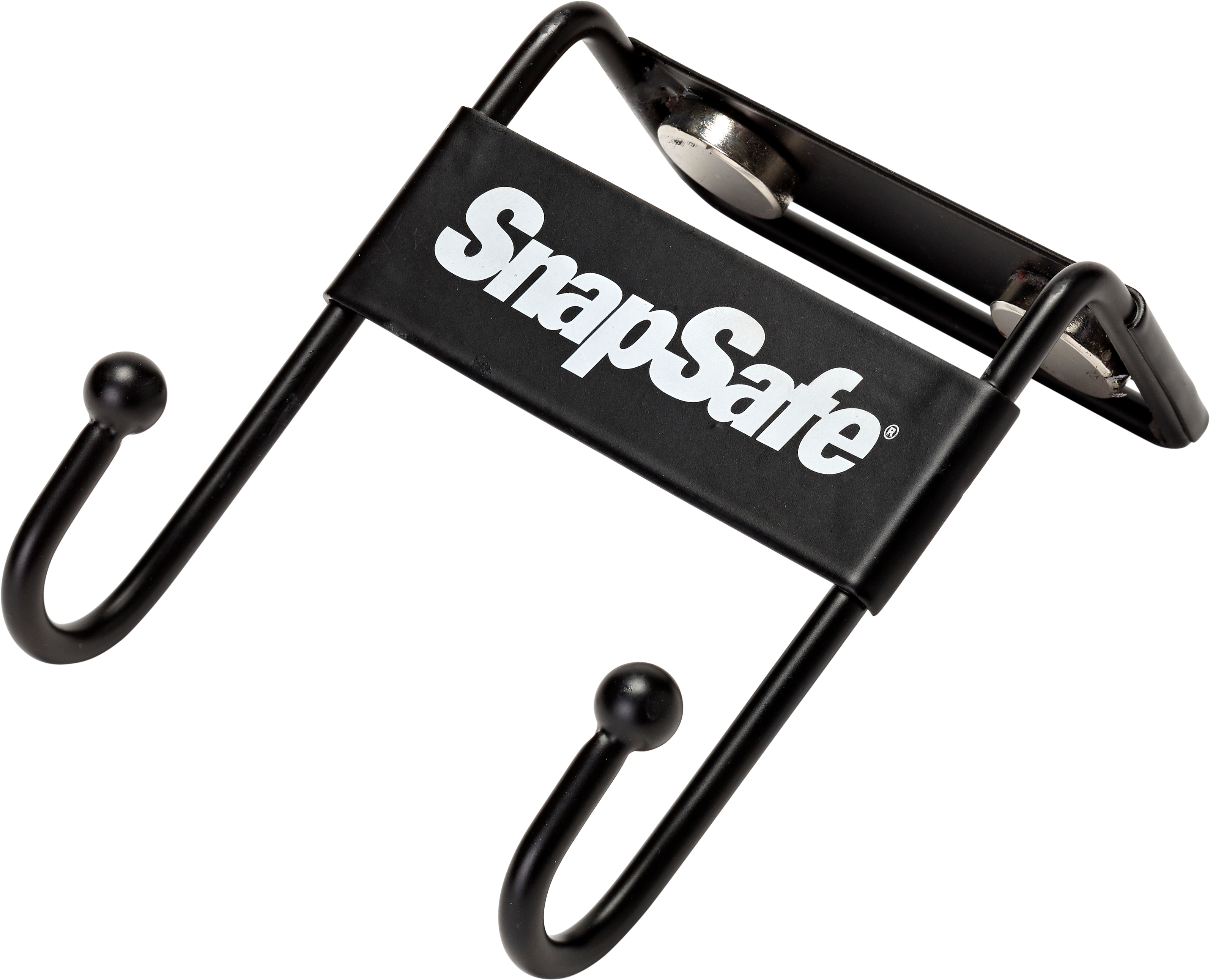 SnapSafe 75911 Magnetic Safe Hook  Black Steel Magnet