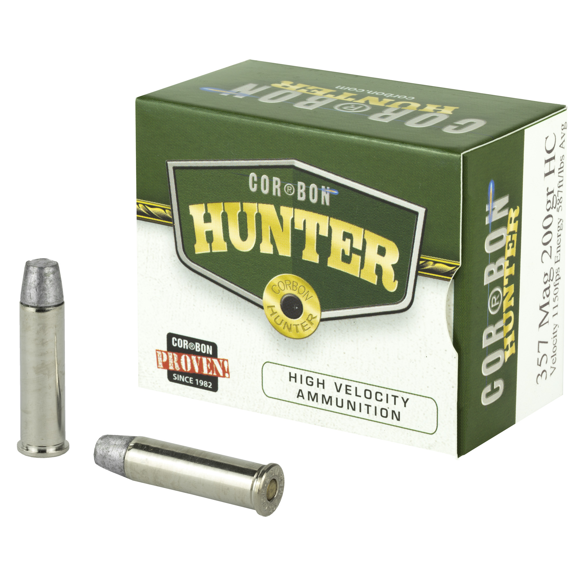 COR-BON Handgun Ammunition .357 Mag 200 gr HC 1150 fps 20/box