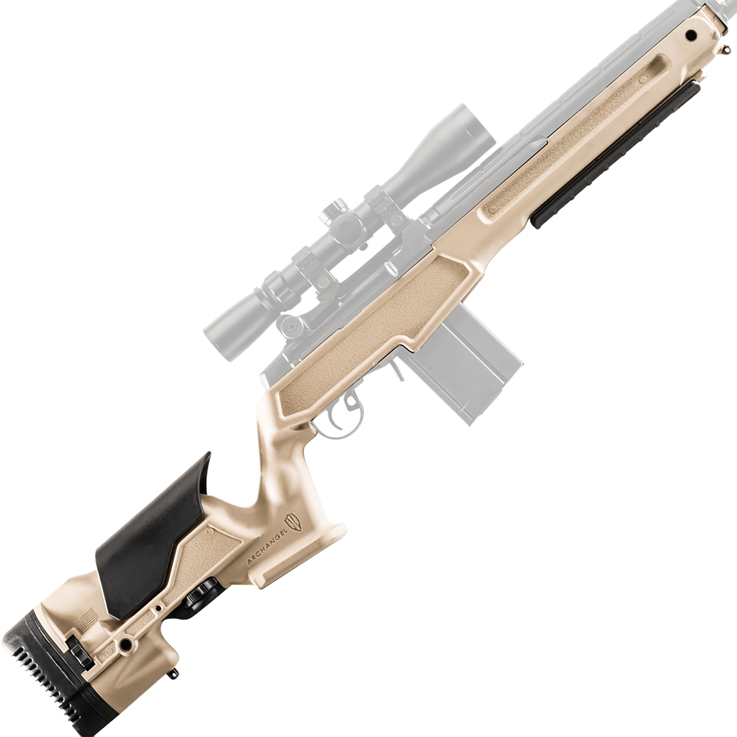 ProMag Archangel AAM1ADT DesertTan Springfield M1A M14 CheekRiser 13.50-14.81