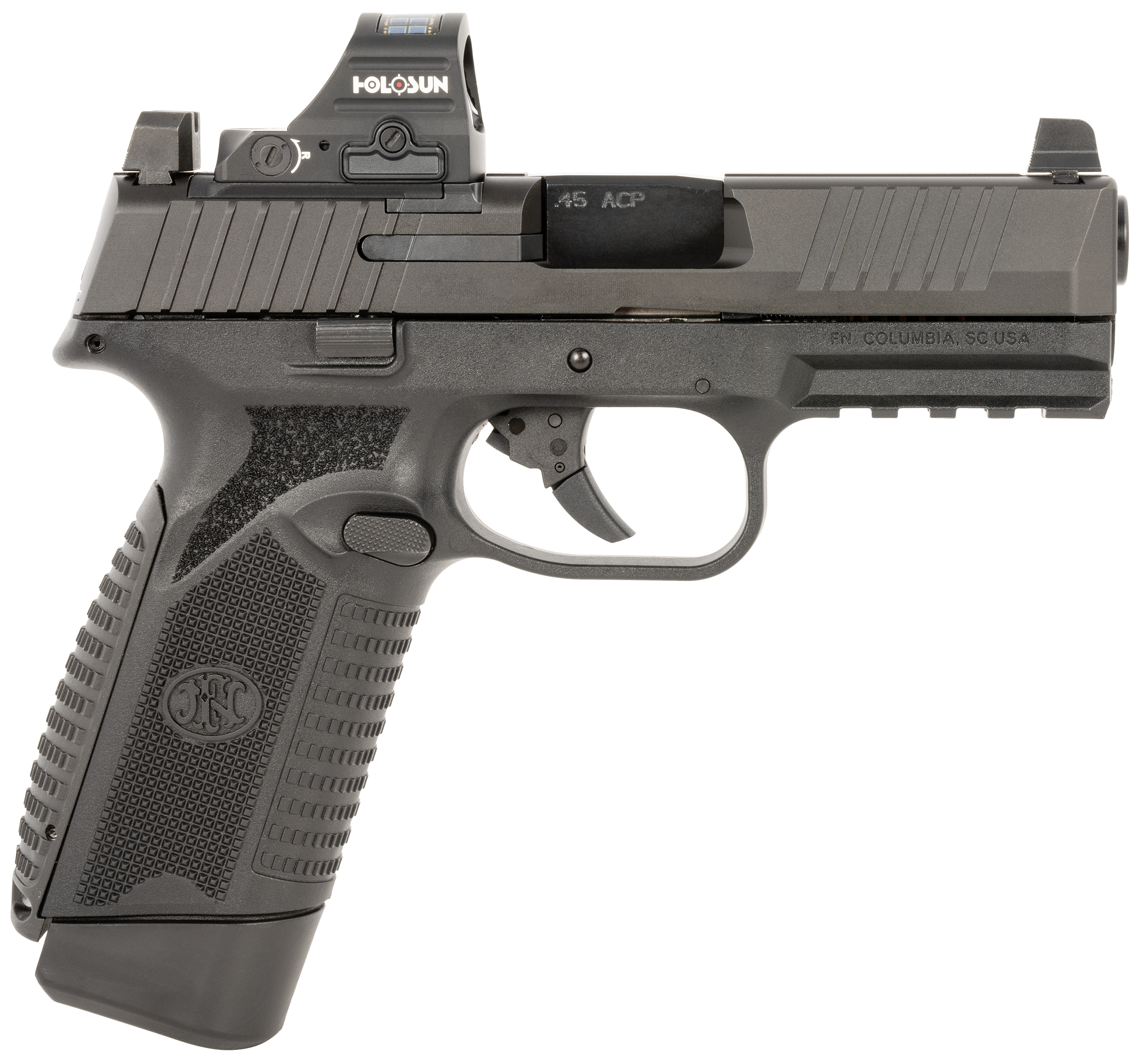 FN 545 MRD 45 ACP 4.1" 10 Rounds Polymer Frame Optic Cut Serrated Slide